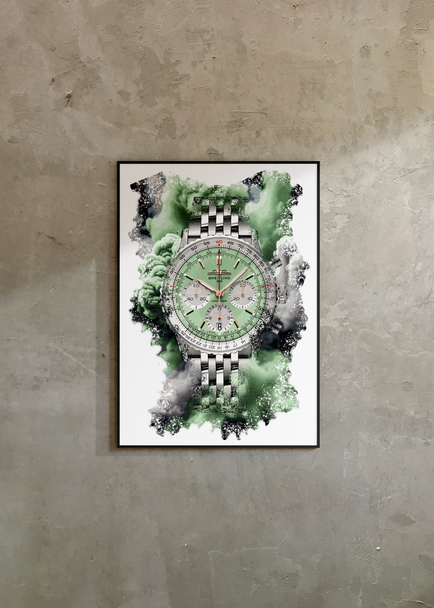 Navitimer B01 Chronograph Ref. AB0139211L1A1 Watch Art Print Poster