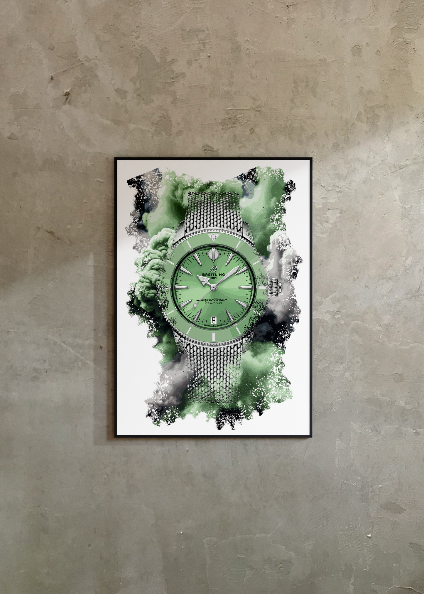 Superocean Heritage Automatic Ref. A10390361L1A1 Watch Art Print Poster