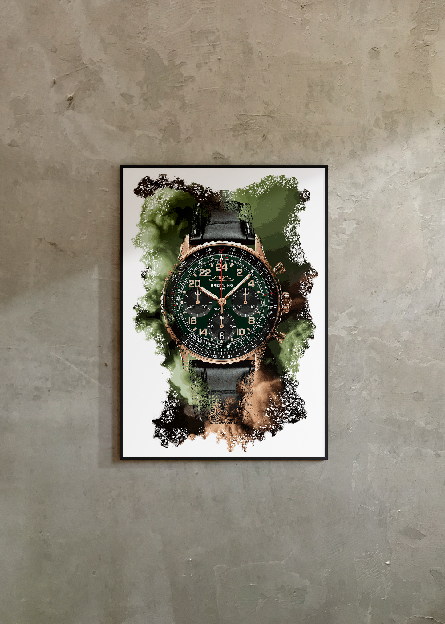 Navitimer B12 Chronograph Cosmonaute Limited Edition Ref. RB12302A1L1P1 Watch Art Print Poster