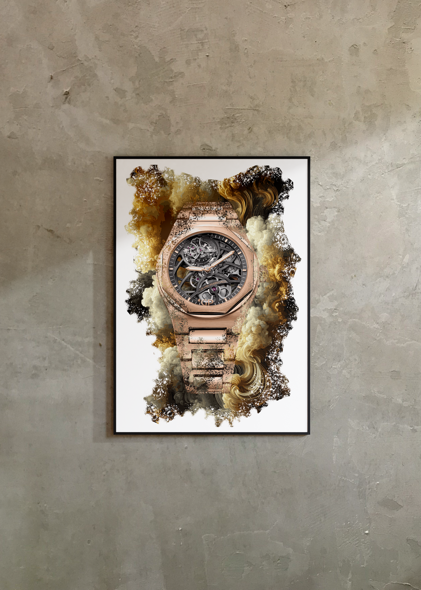 Laureato Flying Tourbillon Skeleton Ref. 99110-52-000-52A Watch Art Print Poster