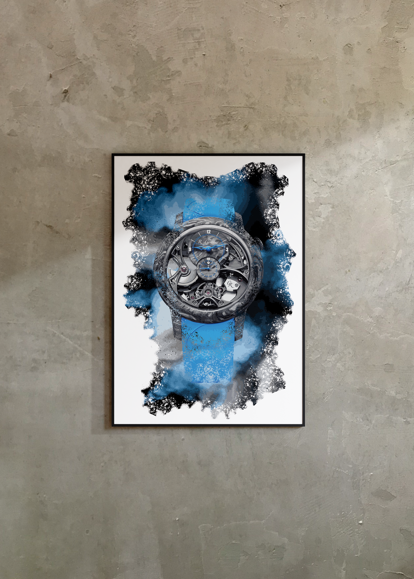 Insight Micro-rotor Squelette Carbonium Ref. MON00385 Watch Art Print Poster