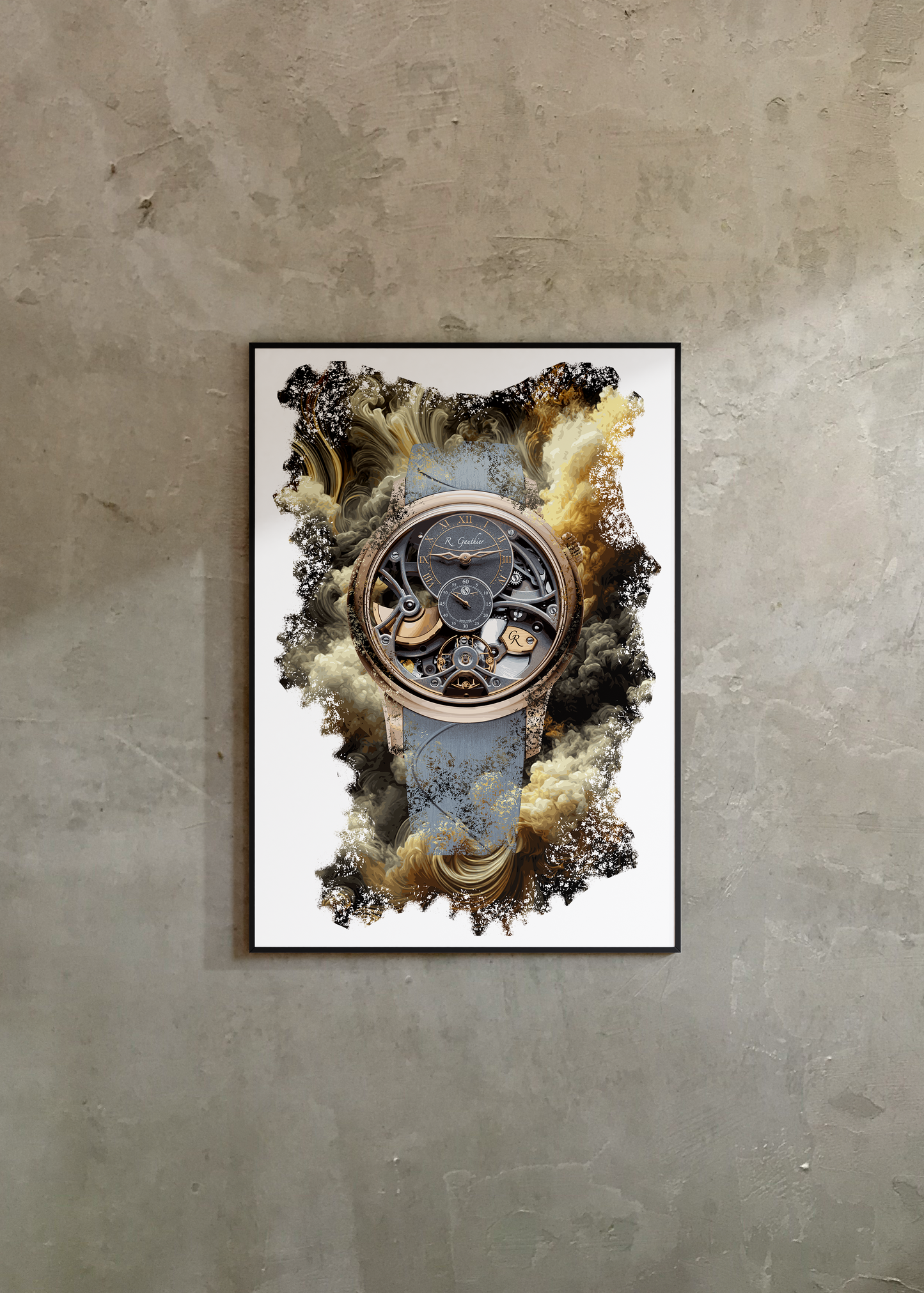 Insight Micro-rotor Squelette Red Gold Ref. MON00331 Watch Art Print Poster