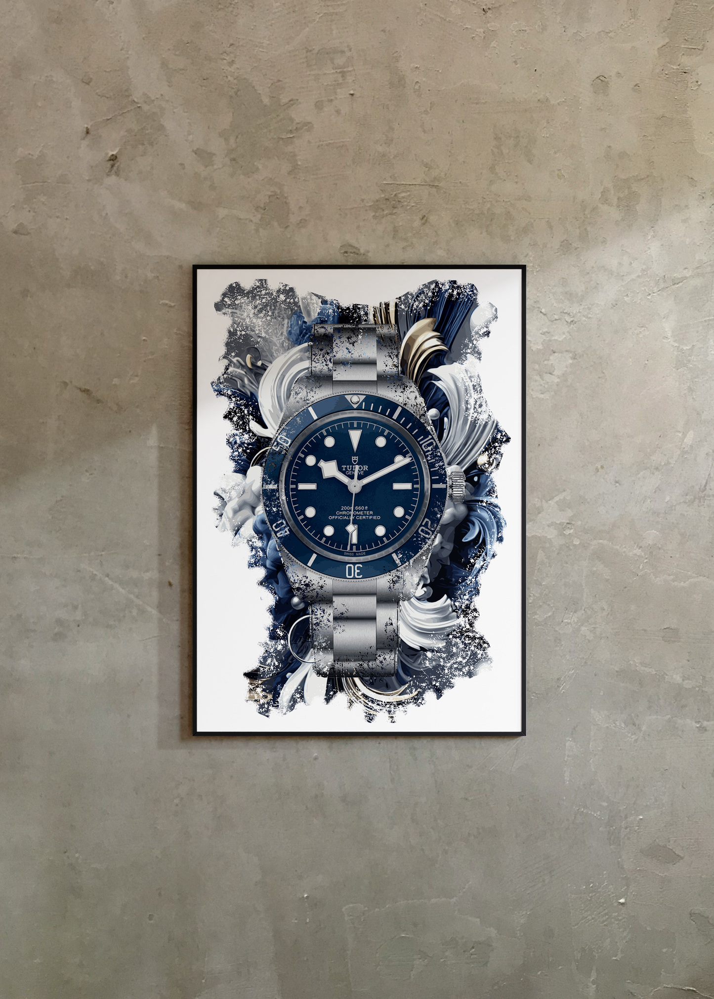 Black Bay Fifty-Eight Ref. M79030B-0001 Watch Art Print Poster