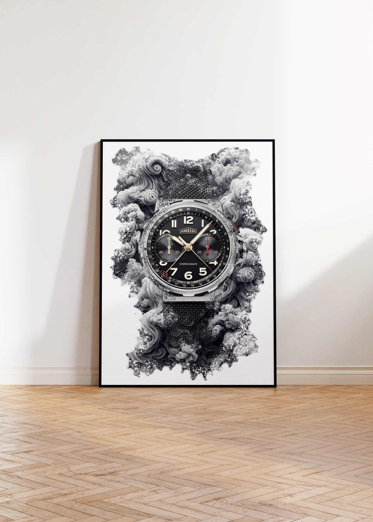 Chronodate Titanium Black Ref. 0CDYF.B02A.K009B Watch Art Print Poster