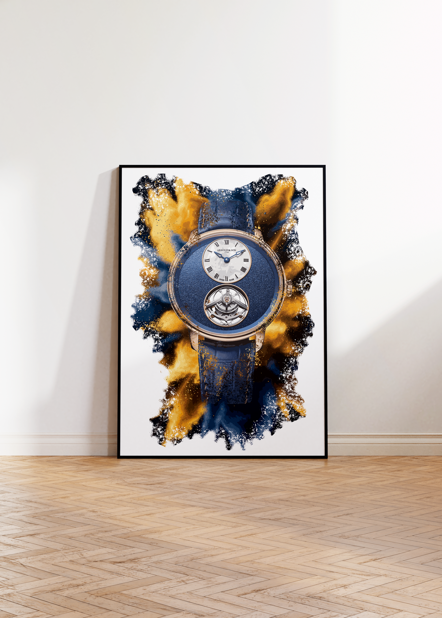 Ultrathin Tourbillon Red Gold Ref. 1UTBR.U01A.C209A Watch Art Print Poster