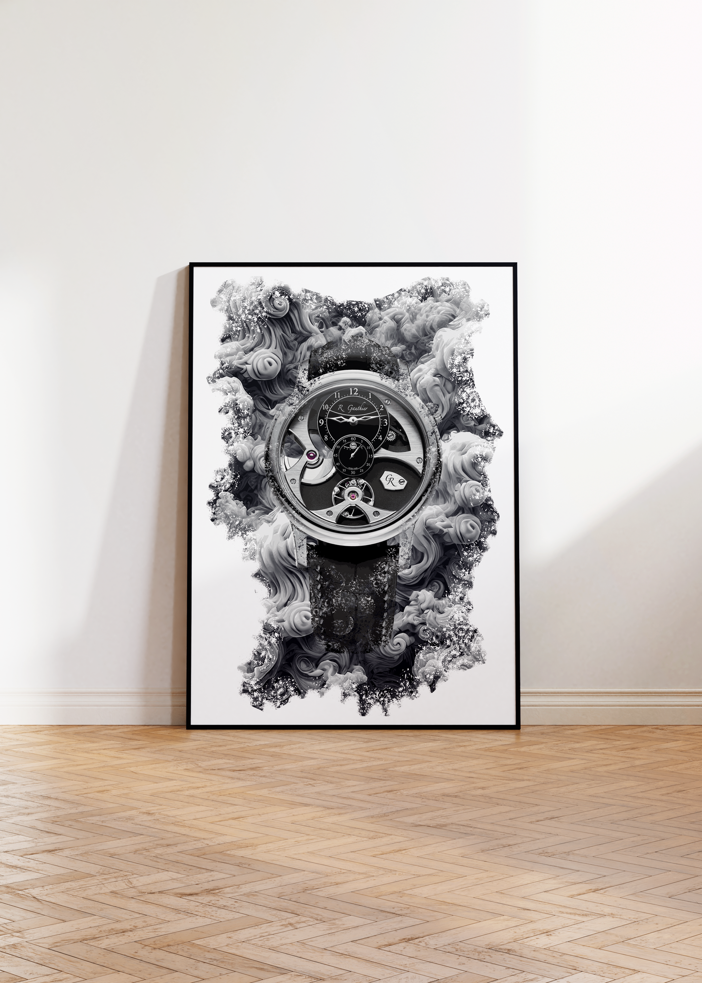 Insight Micro-rotor Natural Titanium Ref. MON00376 Watch Art Print Poster