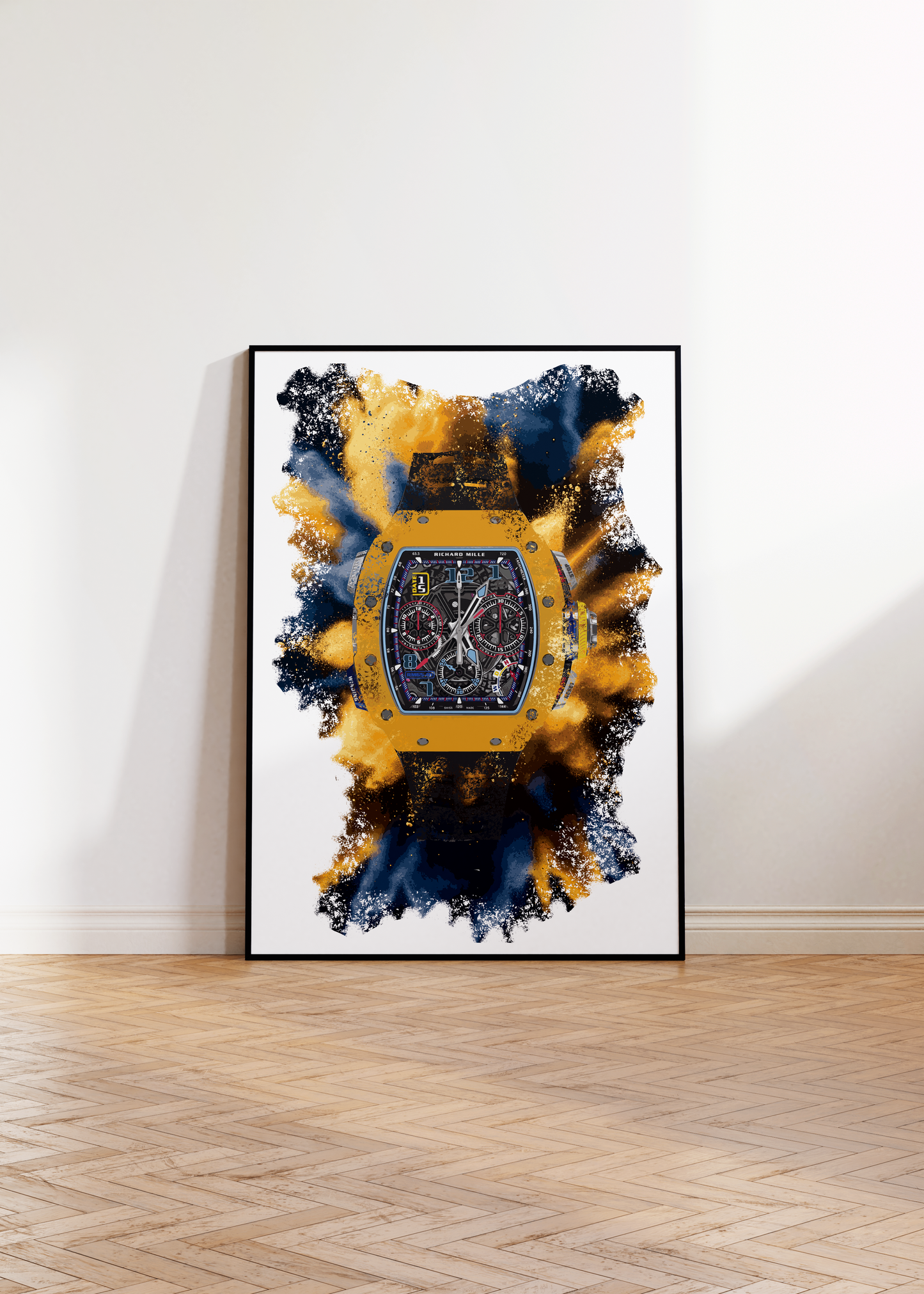 RM 65-01 Dark Yellow Quartz TPT Watch Art Print Poster