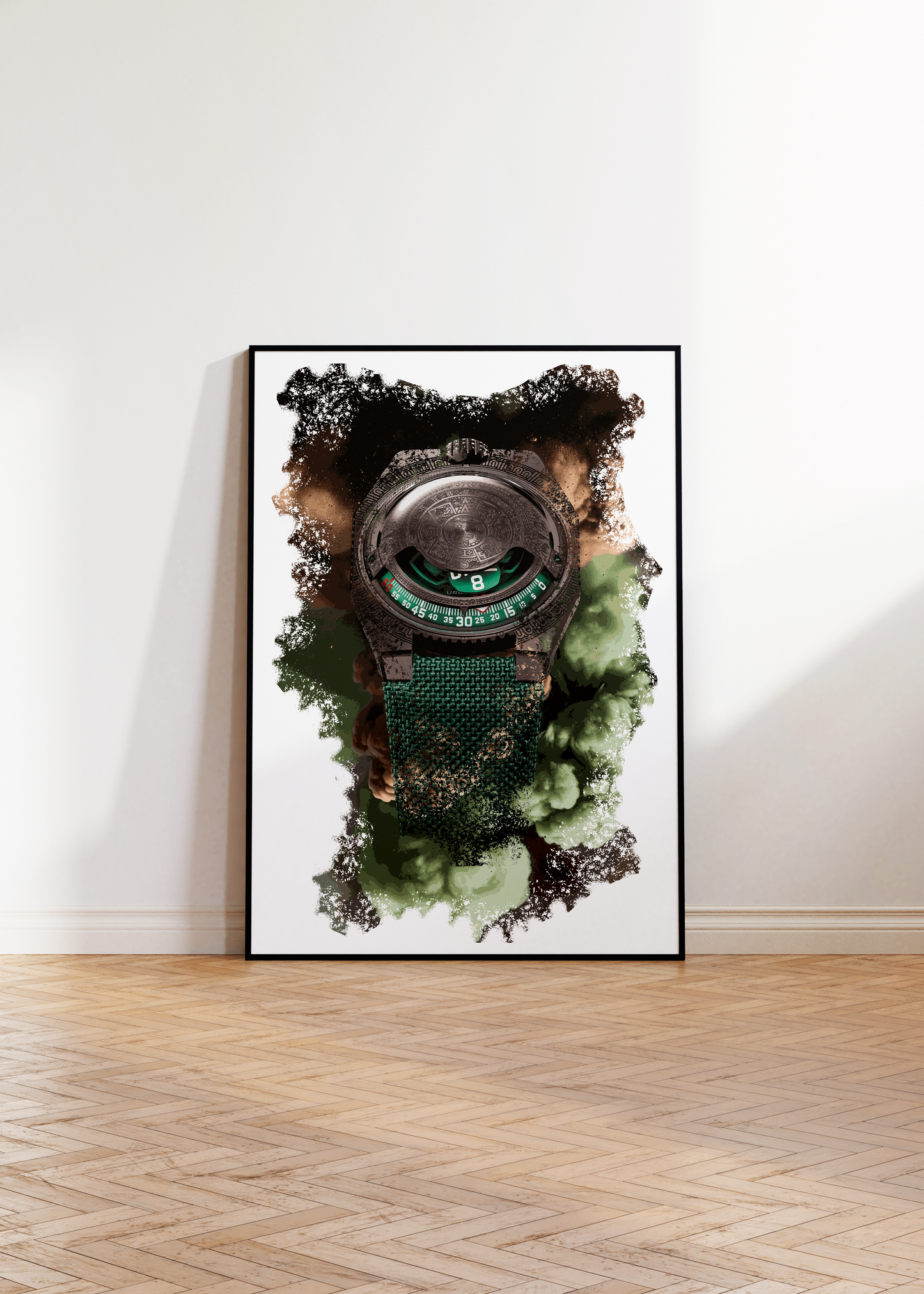 UR-100V Time and Culture Watch Art Print Poster