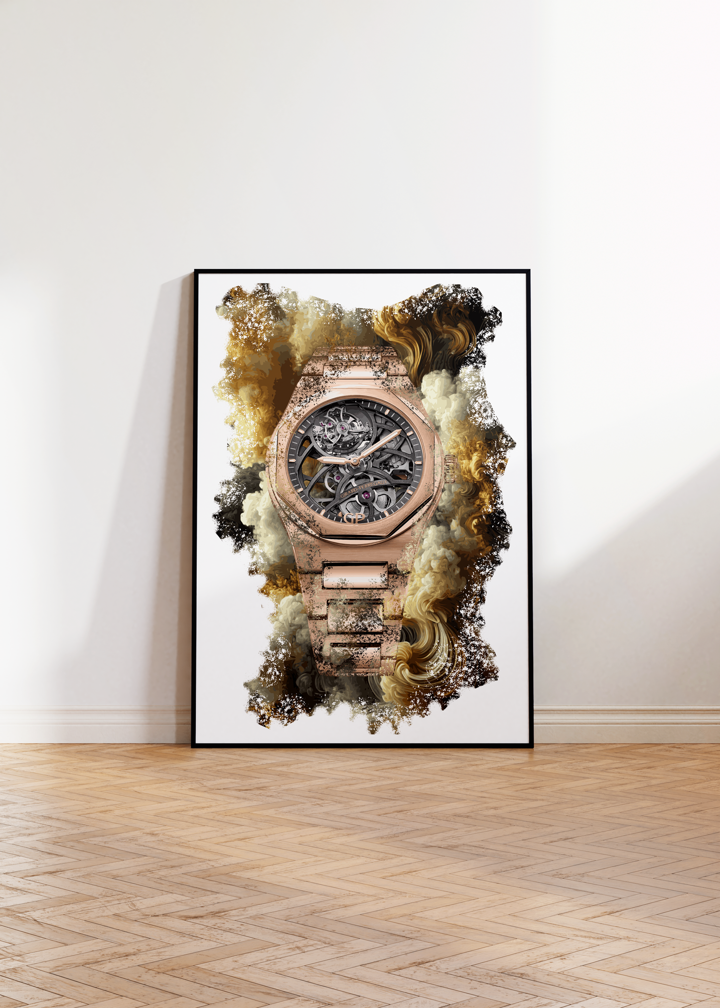 Laureato Flying Tourbillon Skeleton Ref. 99110-52-000-52A Watch Art Print Poster