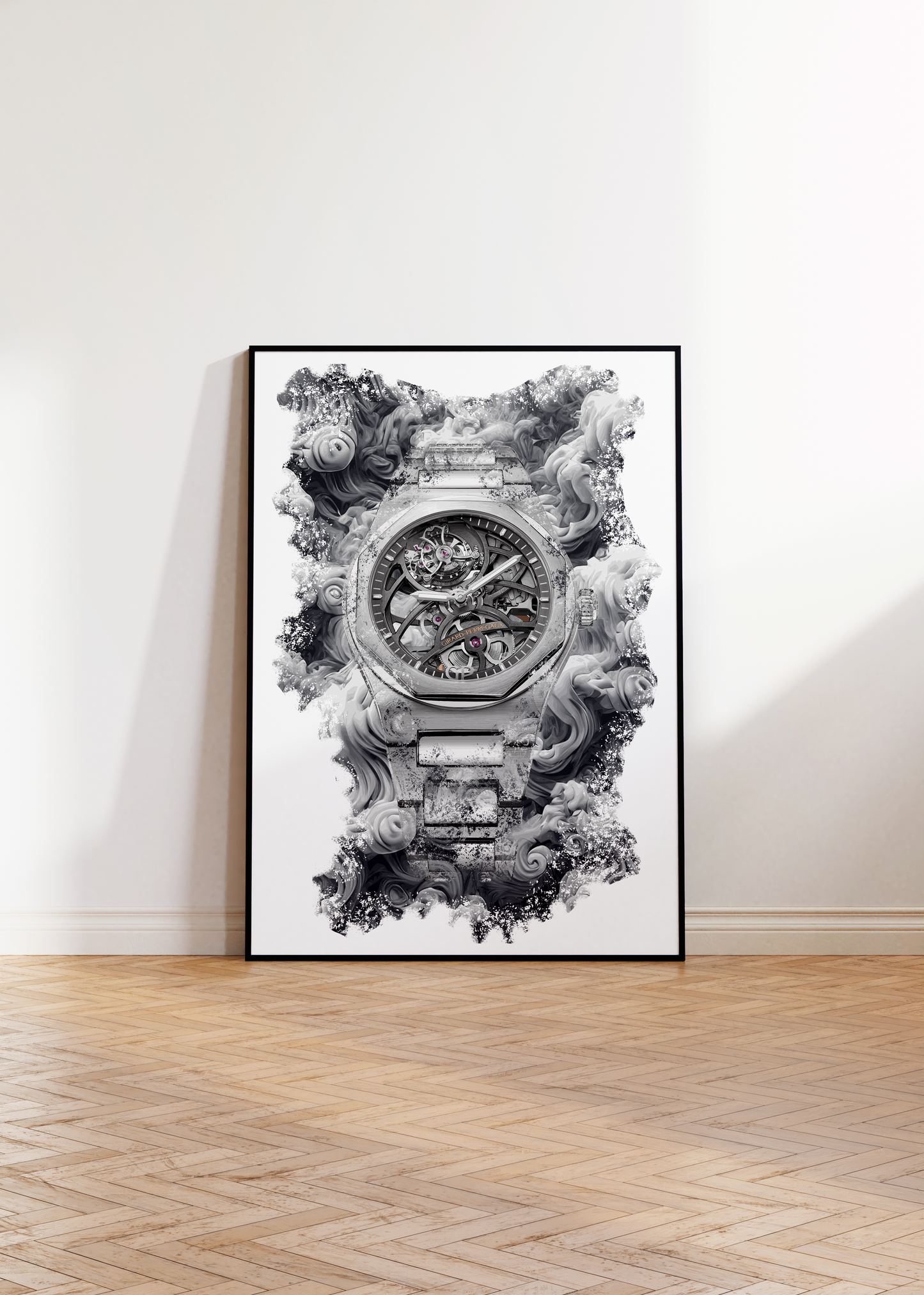 Laureato Flying Tourbillon Skeleton Ref. 99110-53-001-53A Watch Art Print Poster