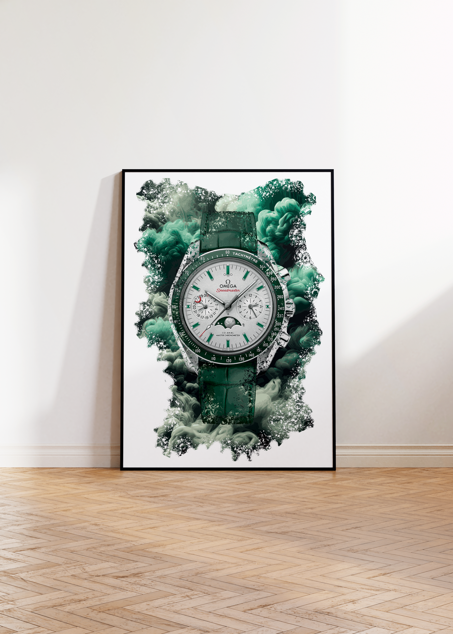 Speedmaster Moonphase Ref. 304.93.44.52.99.003 Watch Art Print Poster