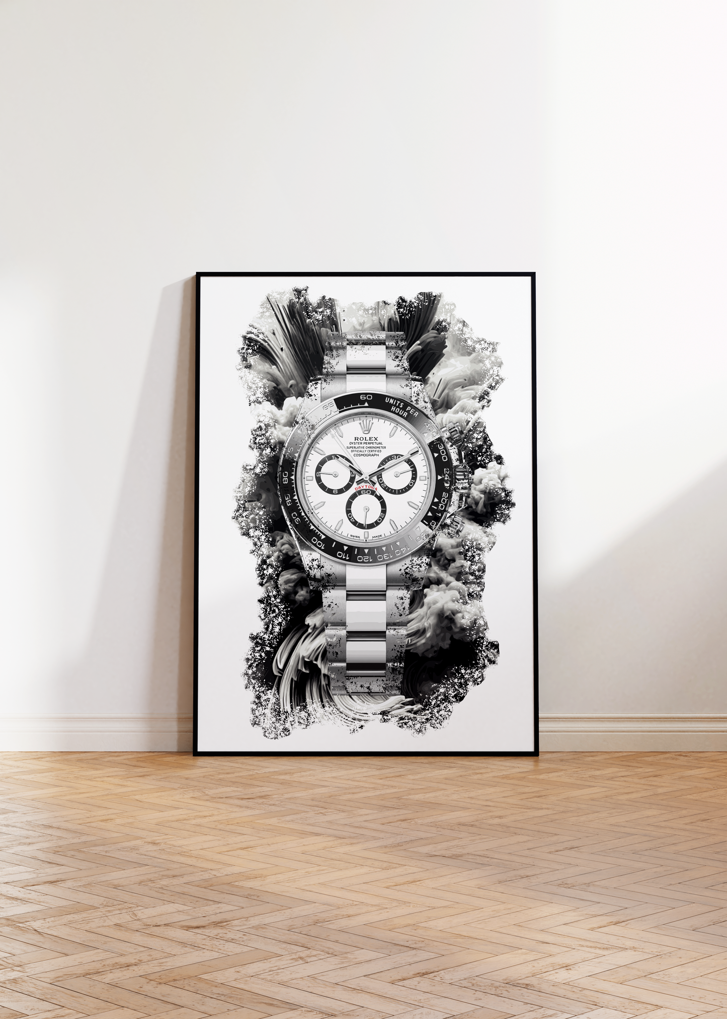 Daytona Ref. 126500LN White Dial (Panda) Watch Art Print Poster