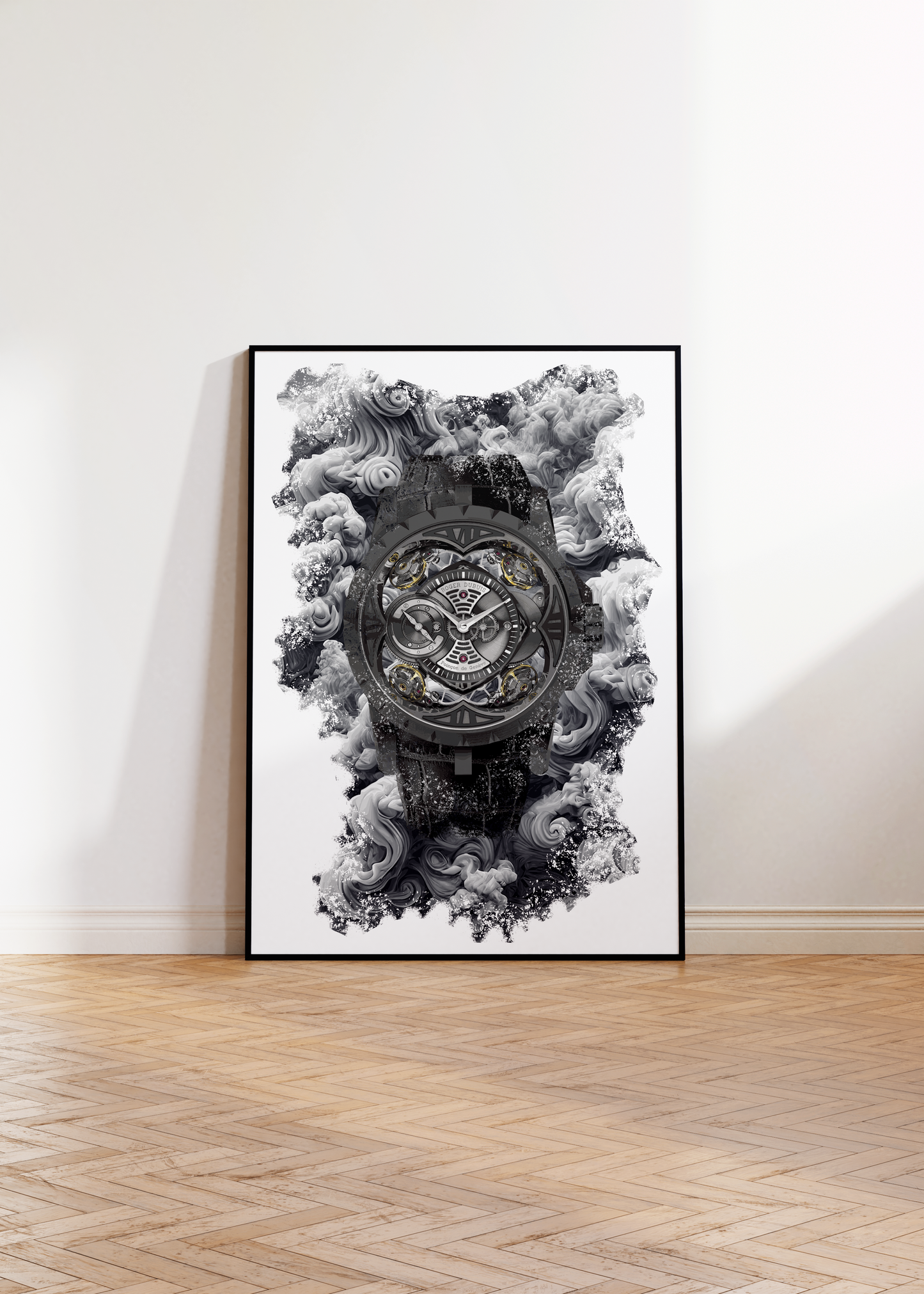 Quatuor Black DLC Titanium Ref. RDDBEX0425 Watch Art Print Poster