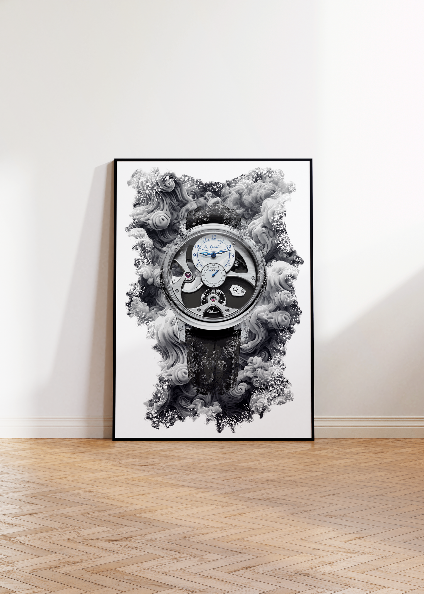 Insight Micro-rotor Natural Titanium Ref. MON00375 Watch Art Print Poster