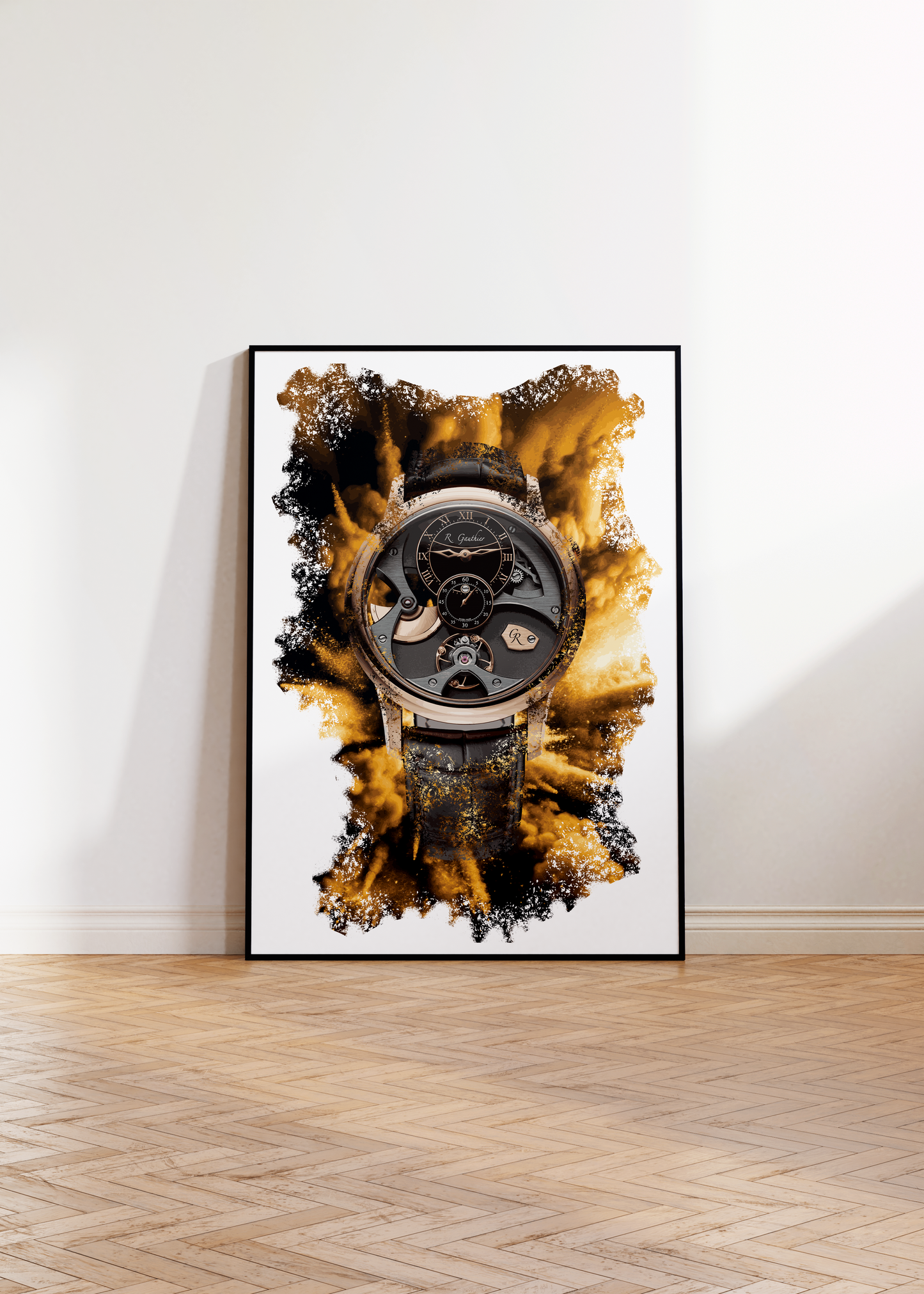 Insight Micro-rotor Red Gold Ref. MON00330 Watch Art Print Poster