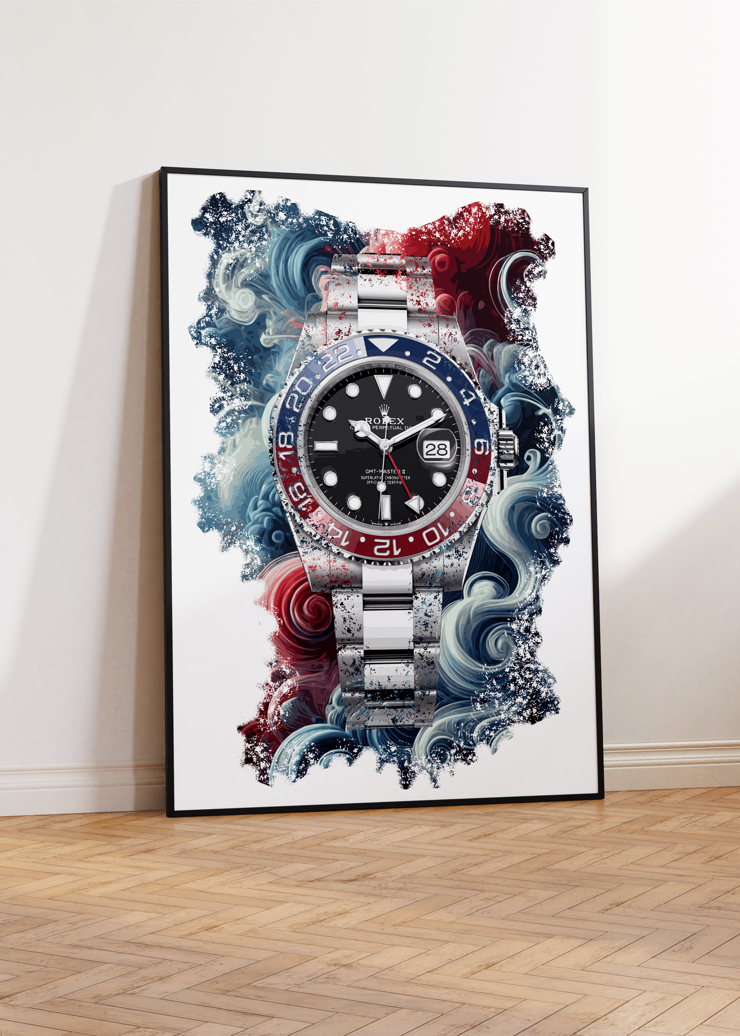 GMT-Master II Ref. 126710BLRO Watch Art Print Poster