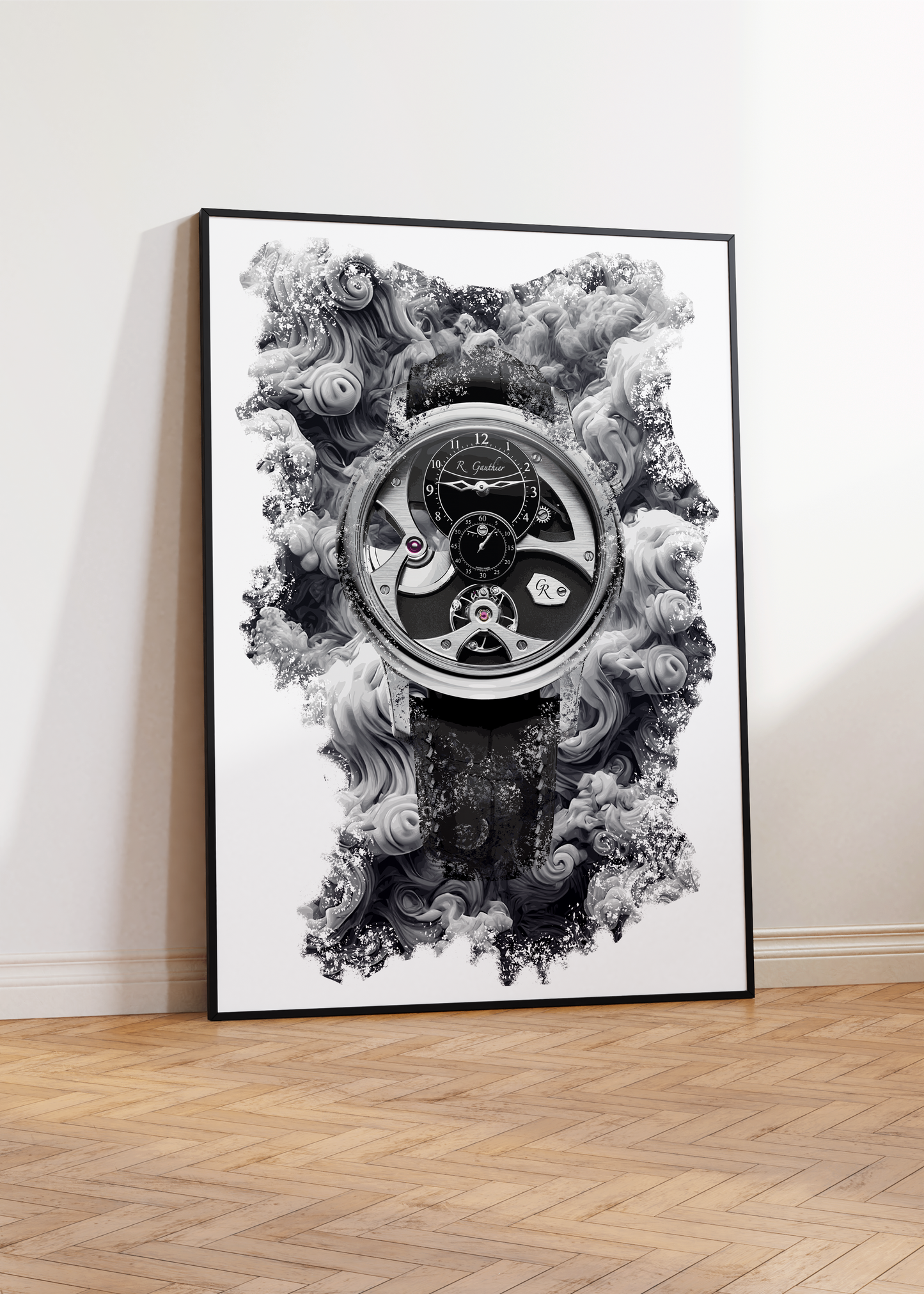 Insight Micro-rotor Natural Titanium Ref. MON00376 Watch Art Print Poster