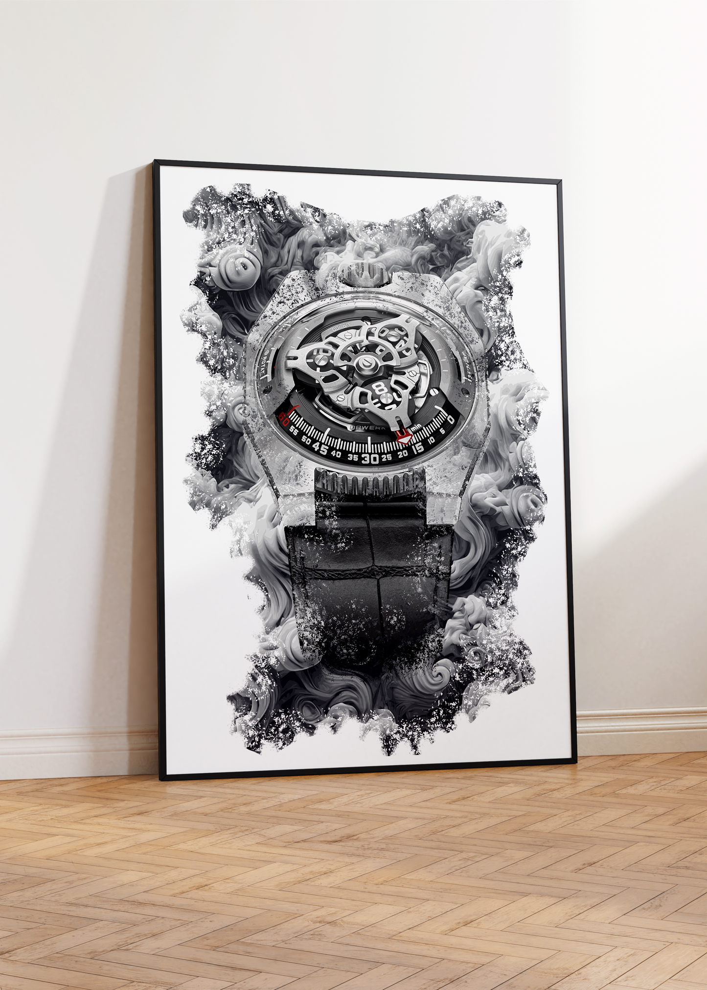 UR-100 SpaceTime Iron Watch Art Print Poster