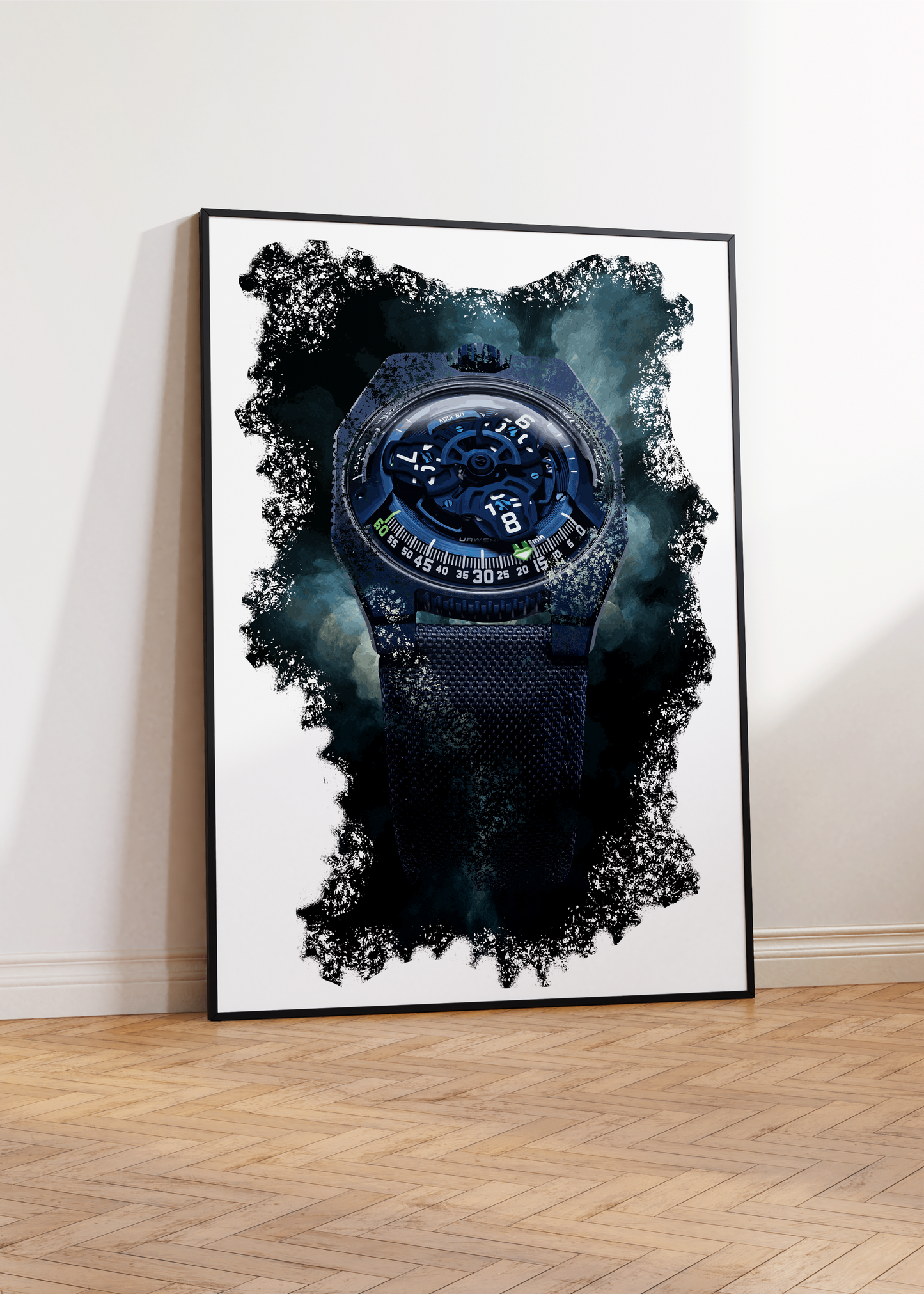 UR-100V Blue Watch Art Print Poster