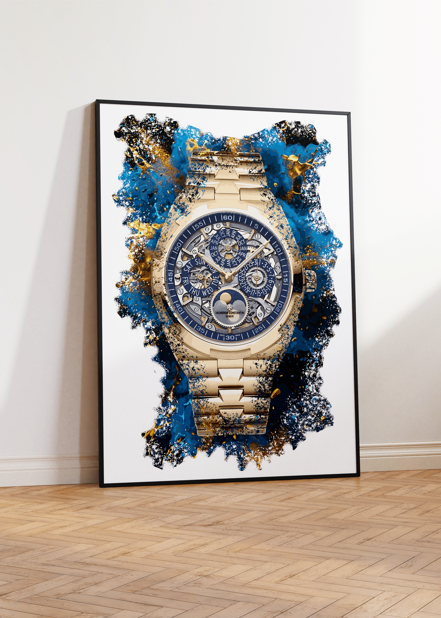 Overseas Perpetual Calendar Ultra-Thin Skeleton Ref. 4300V/120R-B642 Watch Art Print Poster