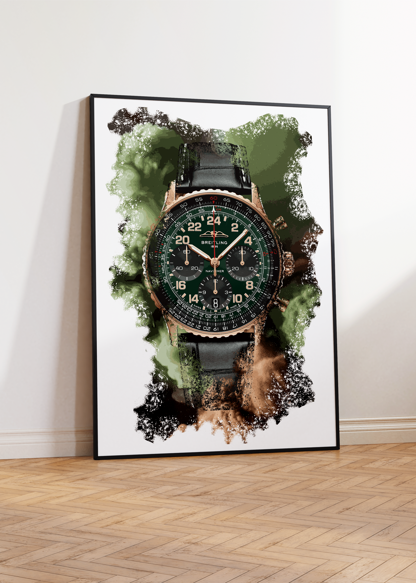 Navitimer B12 Chronograph Cosmonaute Limited Edition Ref. RB12302A1L1P1 Watch Art Print Poster