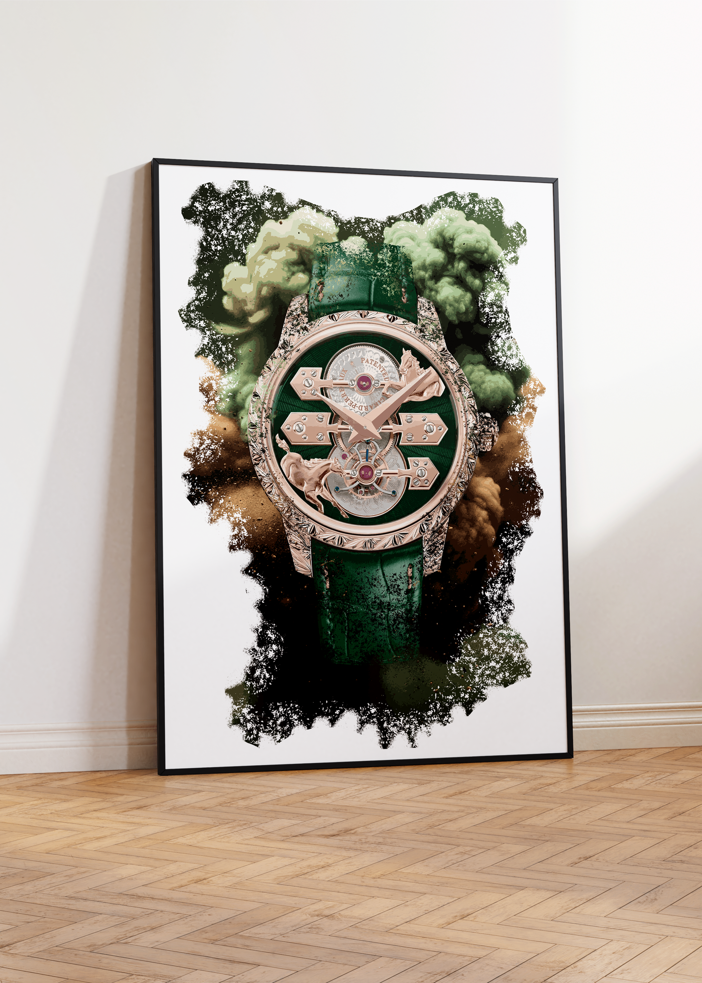 La Esmeralda Tourbillon “A Secret” Eternity Edition Ref. 99274-52-3162-5CC Watch Art Print Poster
