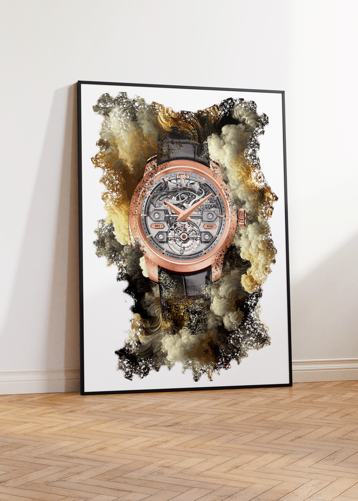 Bridges Minute Repeater Tourbillon With Bridges Ref. 99820-52-001-BA6A Watch Art Print Poster