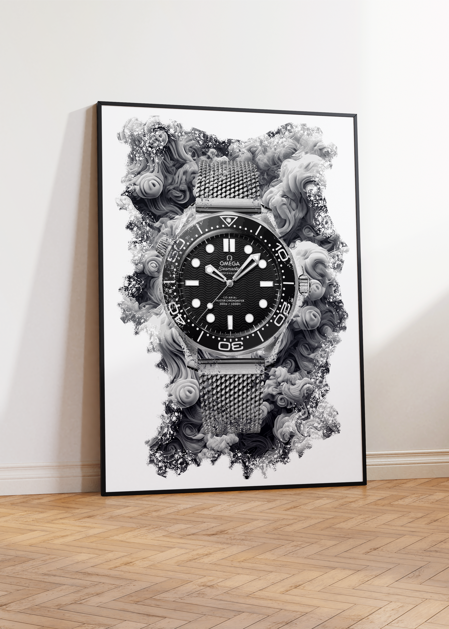 Seamaster Diver Ref. 210.30.42.20.01.010 Watch Art Print Poster
