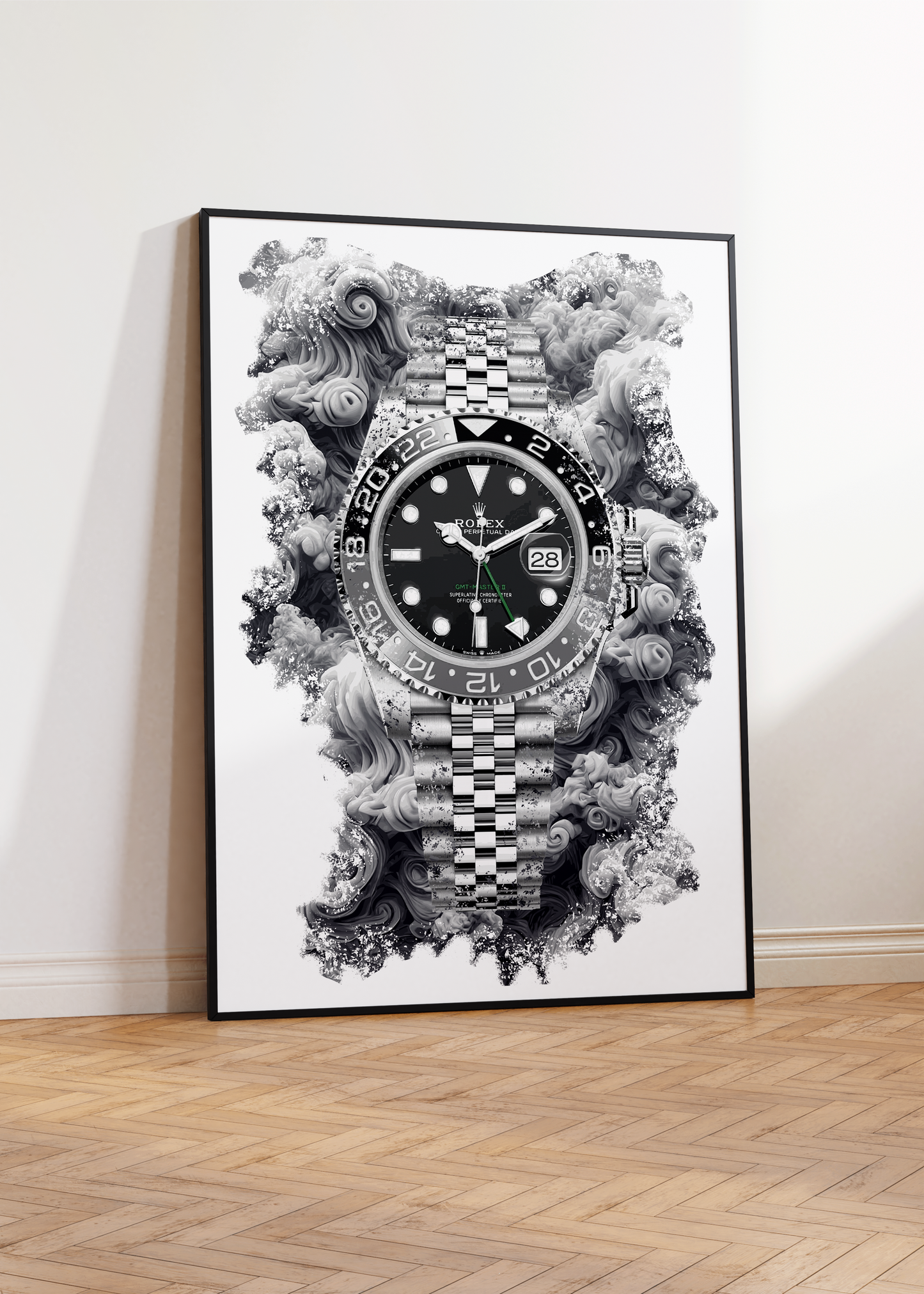 GMT-Master II Ref. 126710GRNR Watch Art Print Poster