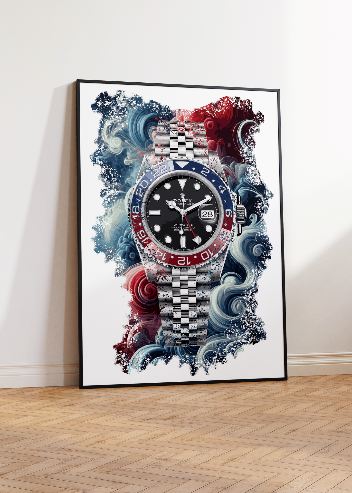 GMT-Master II Ref. 126710BLRO Watch Art Print Poster
