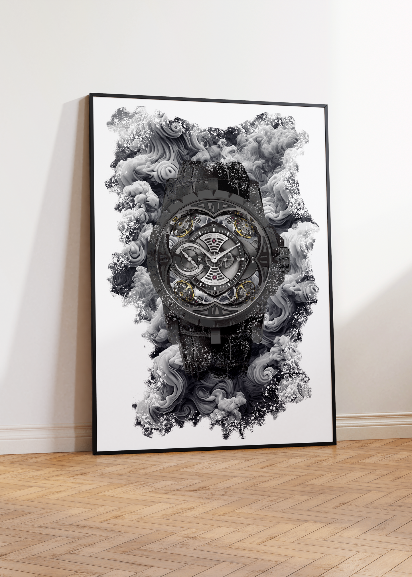 Quatuor Black DLC Titanium Ref. RDDBEX0425 Watch Art Print Poster