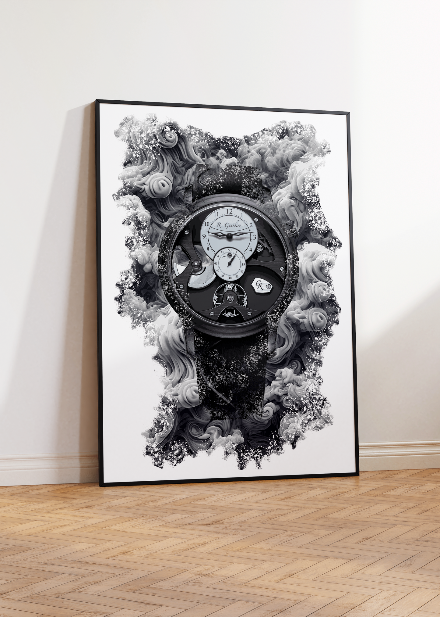 Insight Micro-rotor Black Titanium Ref. MON00380 Watch Art Print Poster