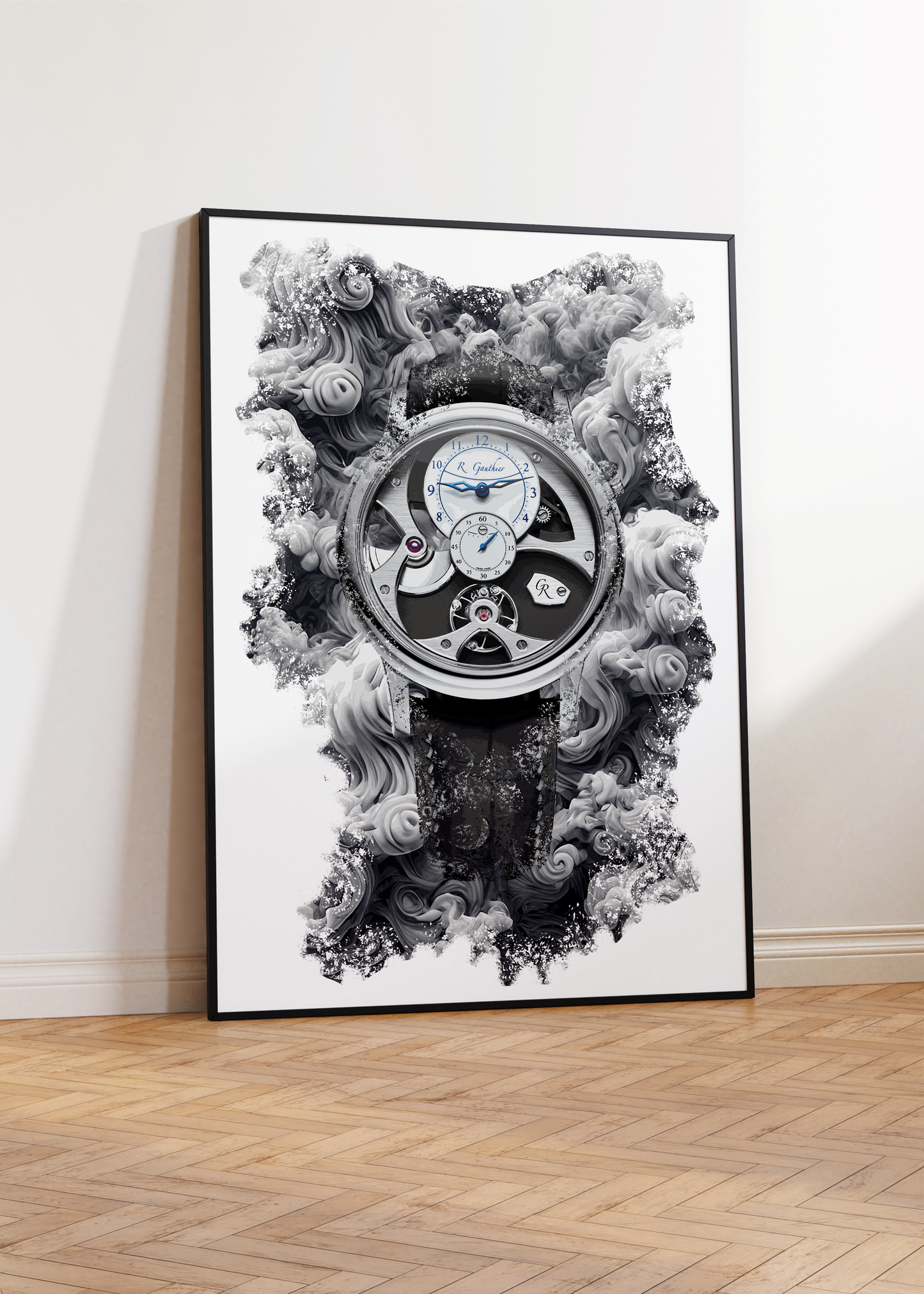 Insight Micro-rotor Natural Titanium Ref. MON00375 Watch Art Print Poster