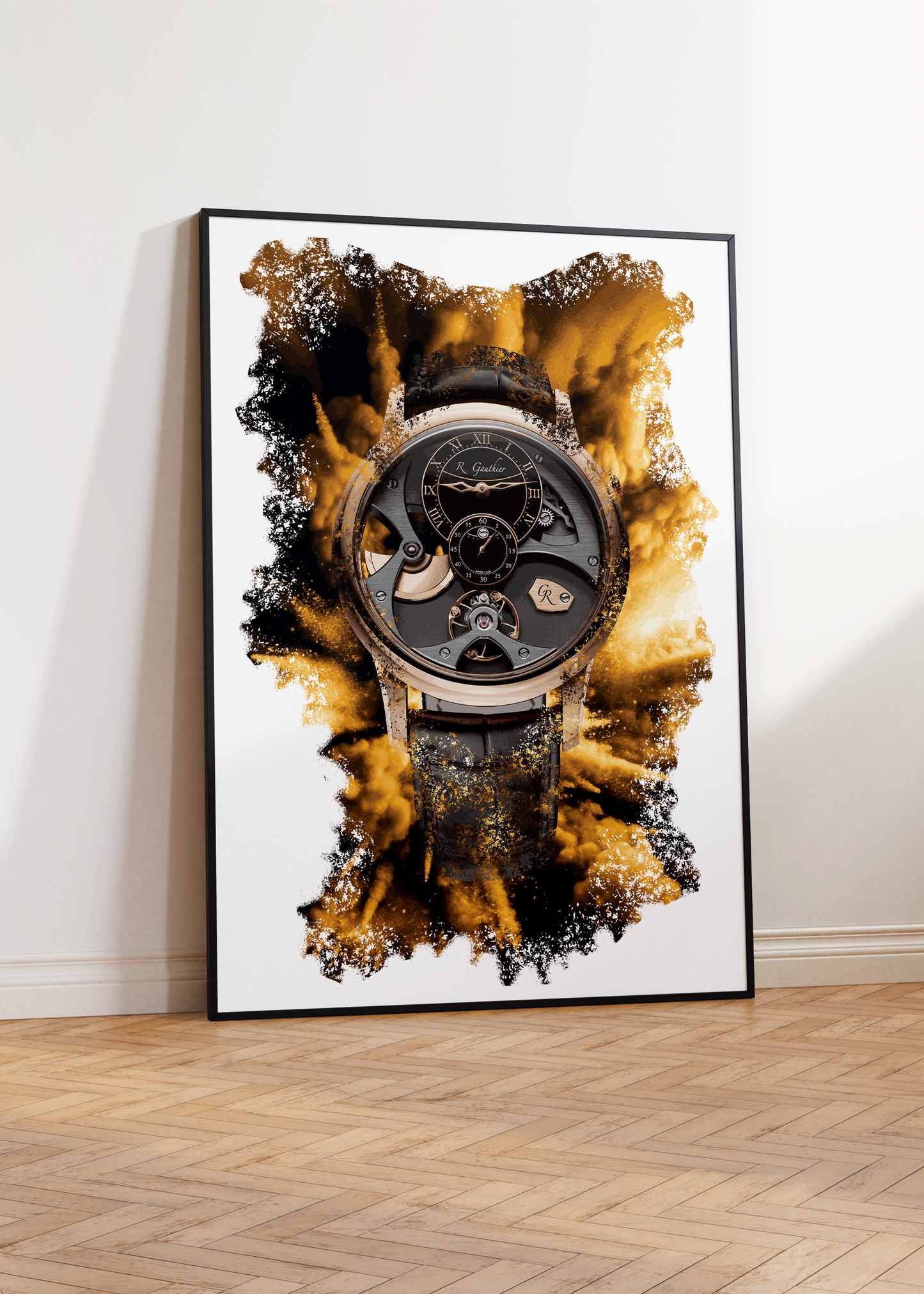 Insight Micro-rotor Red Gold Ref. MON00330 Watch Art Print Poster