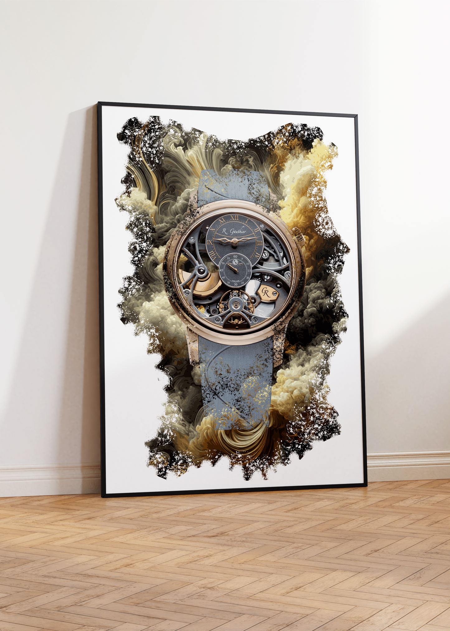 Insight Micro-rotor Squelette Red Gold Ref. MON00331 Watch Art Print Poster