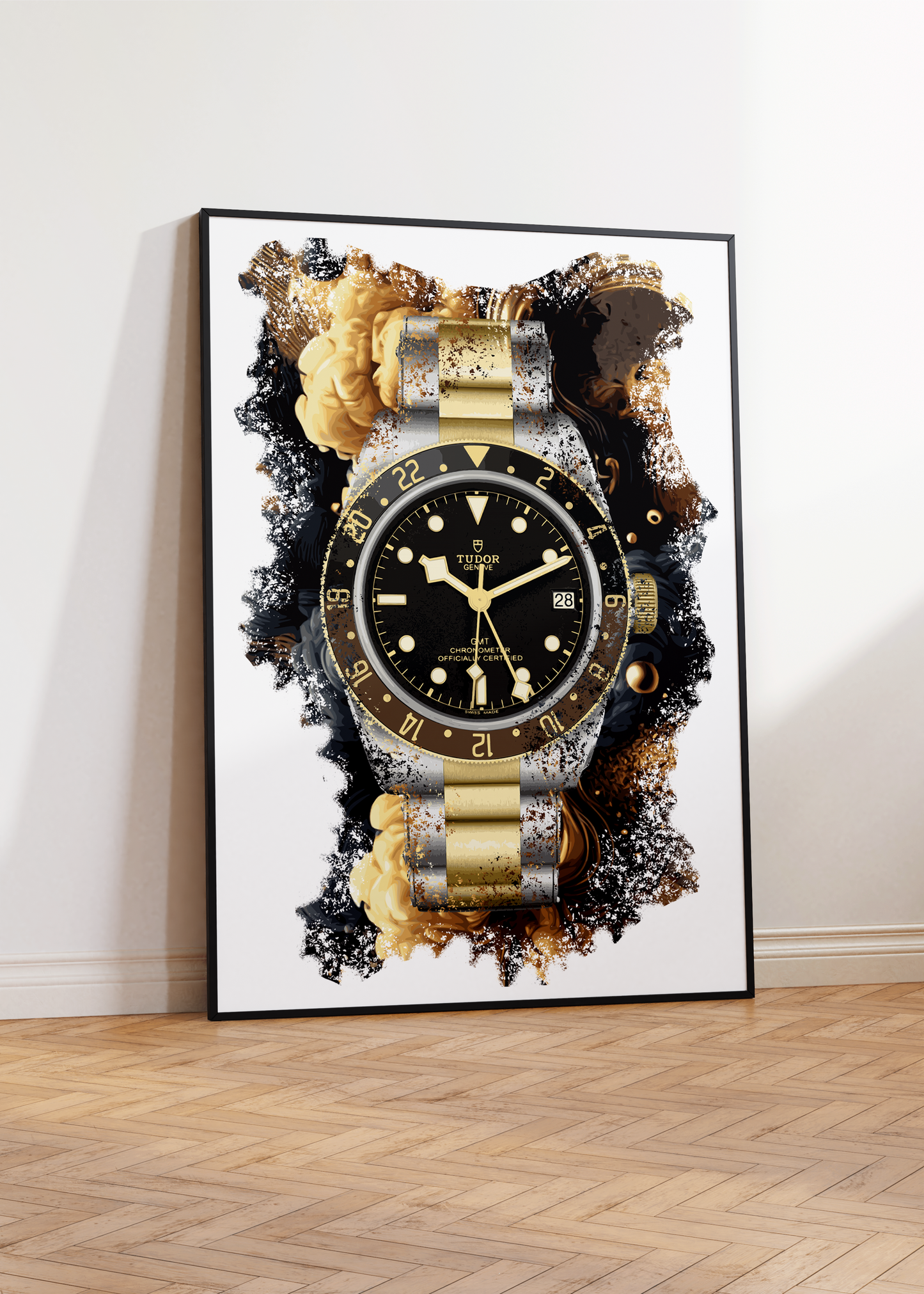 Black Bay GMT S&G Ref. M79833MN-0001 Watch Art Print Poster