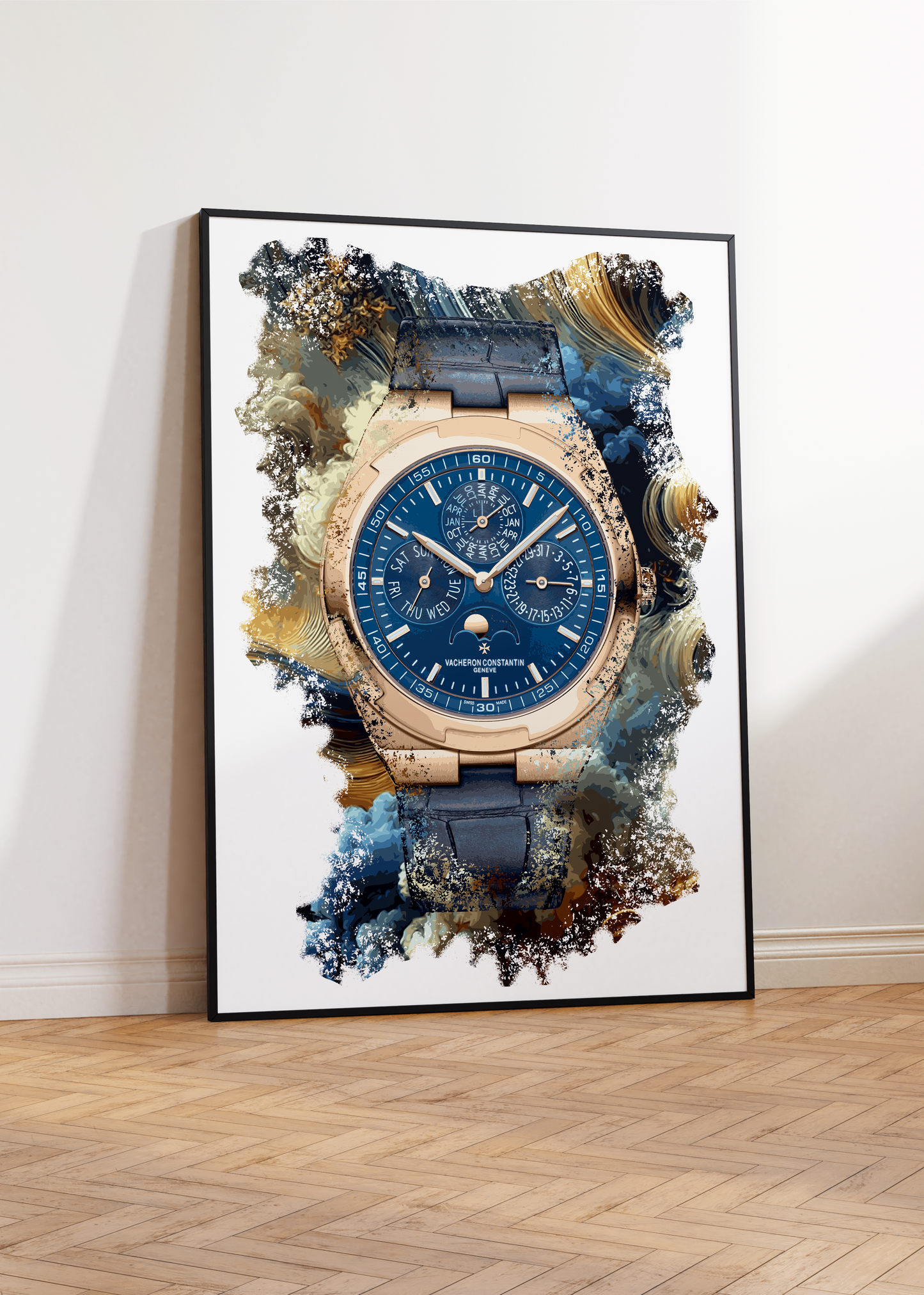 Overseas Perpetual Calendar Ultra-Thin Ref. 4300V/000R-B509 Watch Art Print Poster