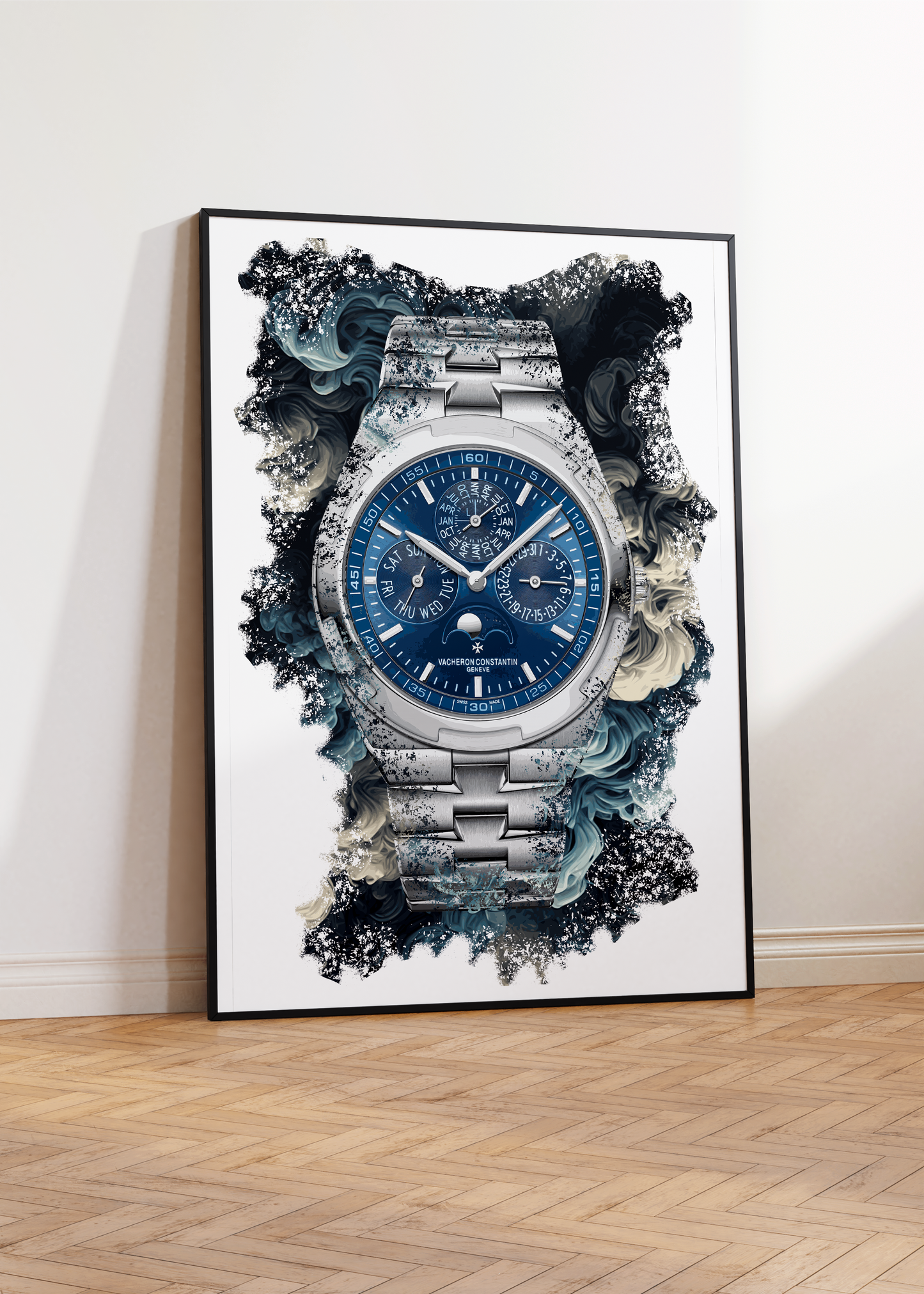 Overseas Perpetual Calendar Ultra-Thin Ref. 4300V/120G-B945 Watch Art Pint Poster