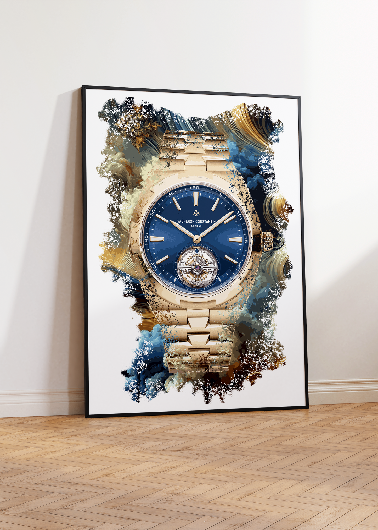 Overseas Tourbillon Ref. 6000V/110R-B733 Watch Art Print Poster