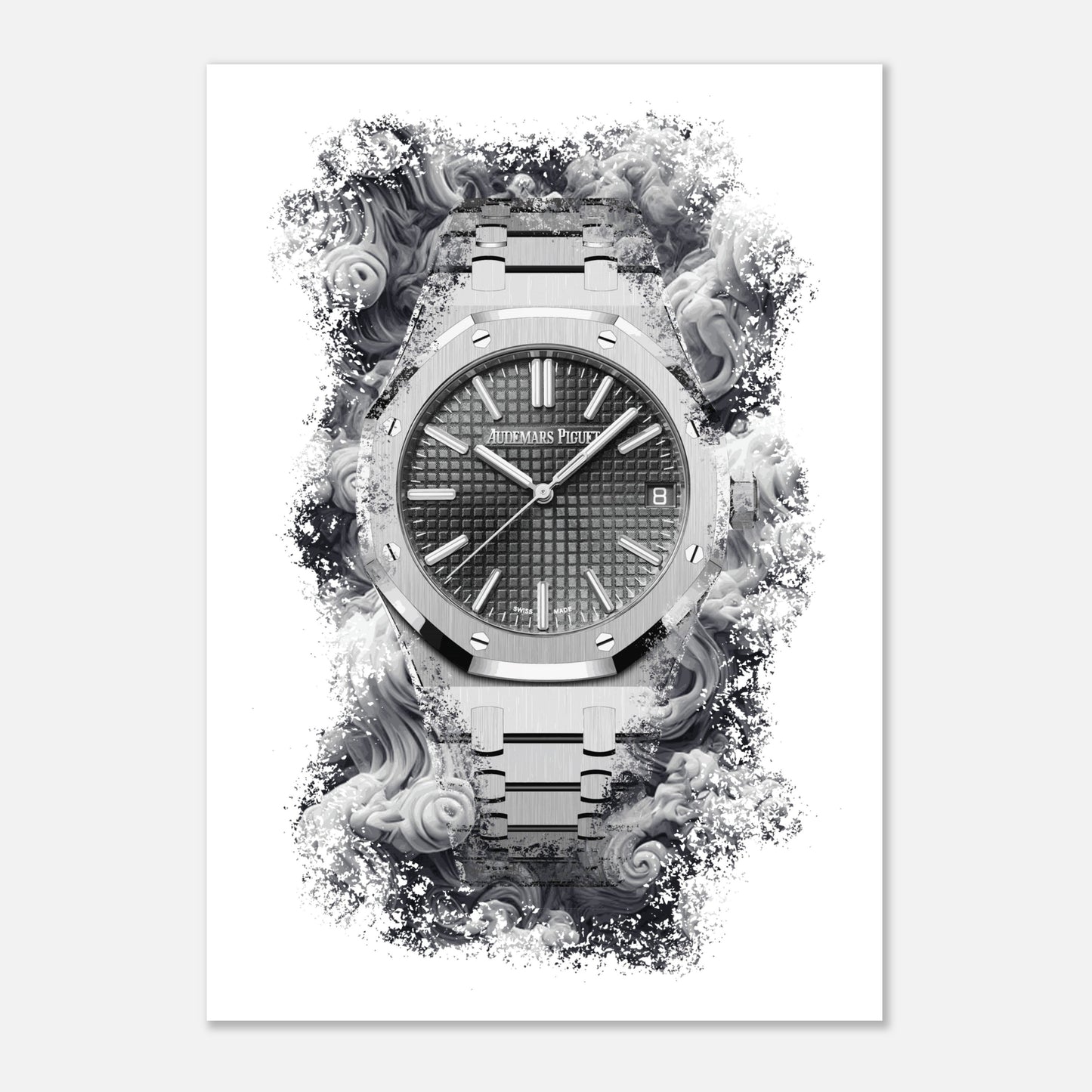 Royal Oak Ref. 15510ST.OO.1320ST.10 Watch Art Print Poster
