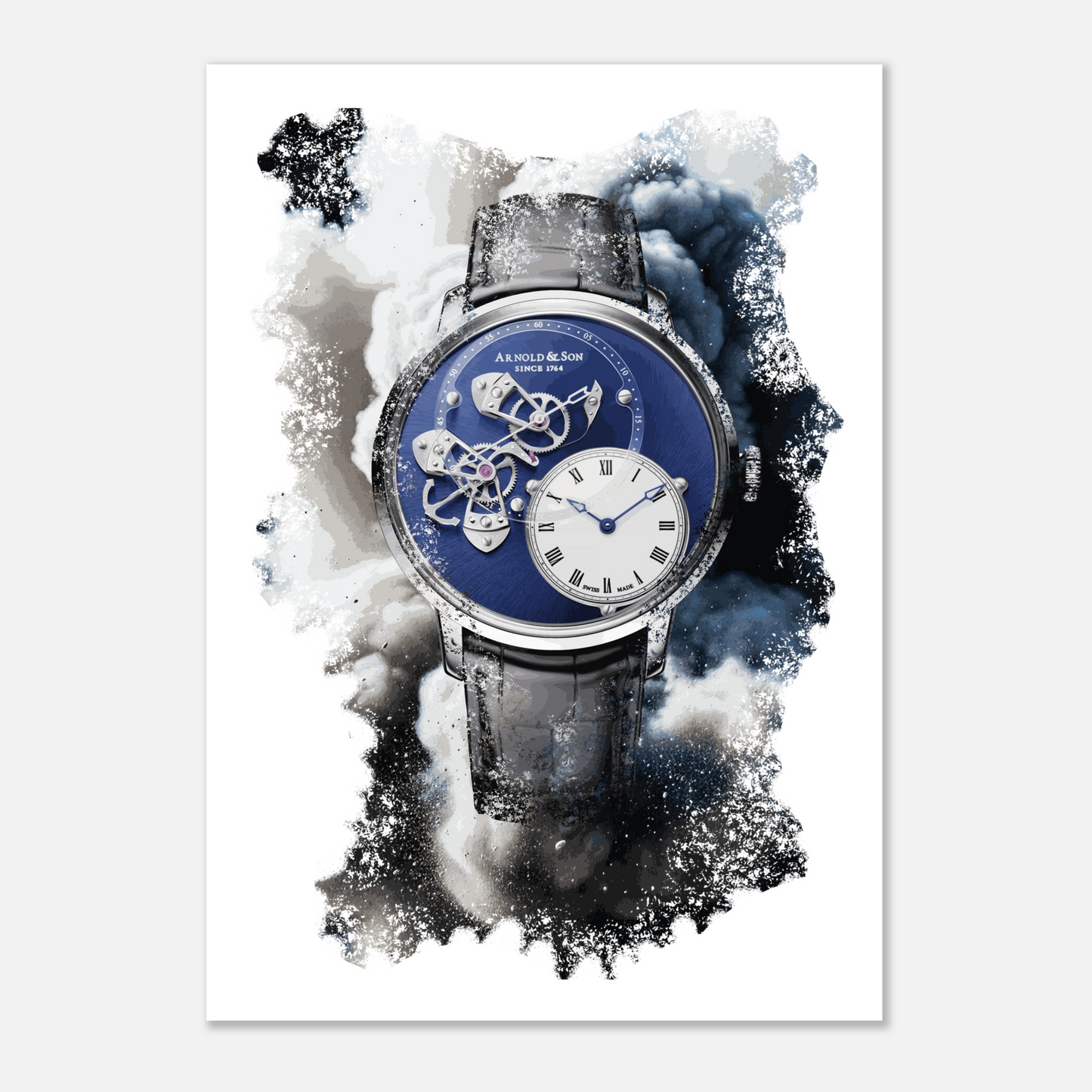 DSTB Steel Ref. 1ATAS.U01A.C121S Watch Art Print Poster