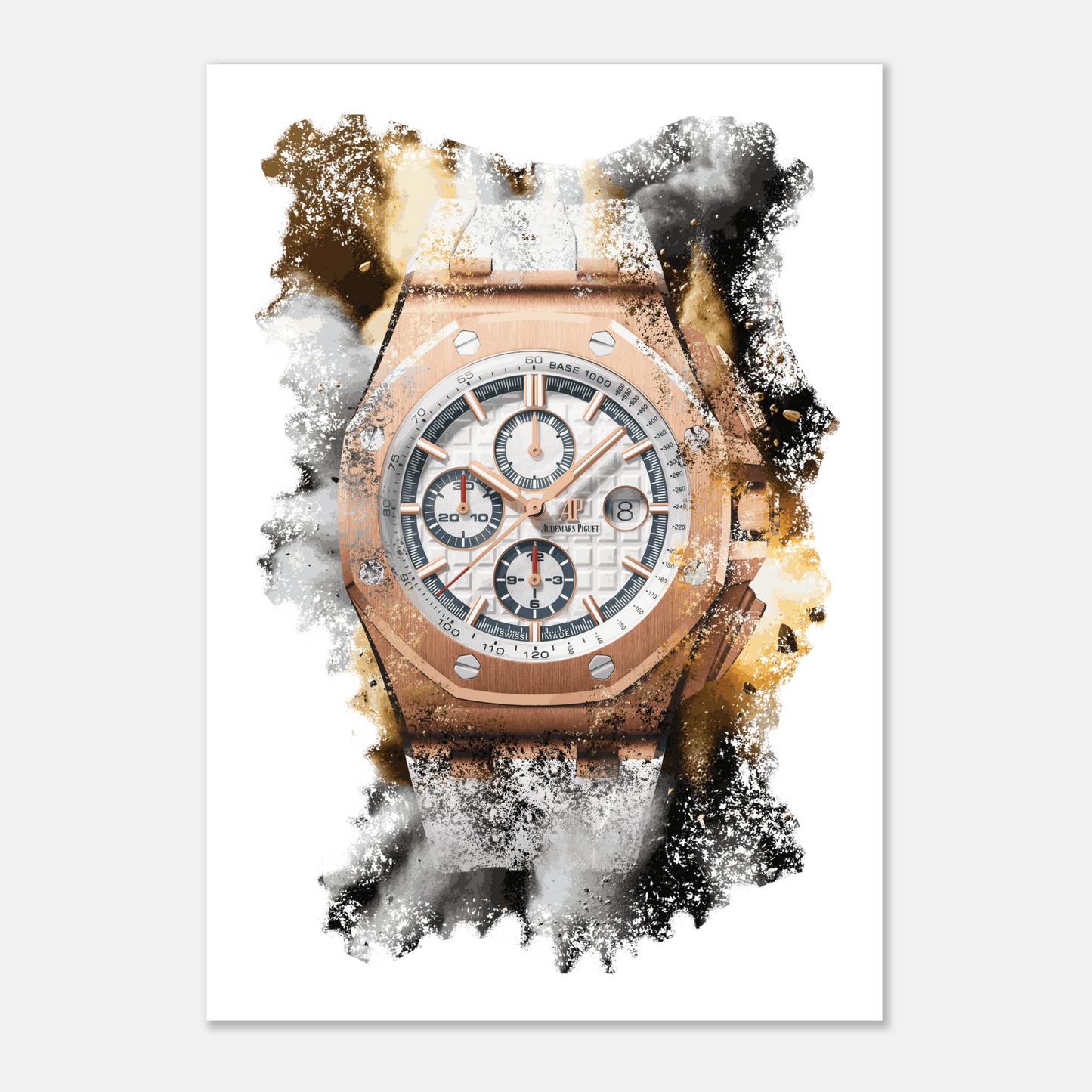 Royal Oak Offshore CHRONOGRAPH SUMMER EDITION 2017 Ref. 26408OR.OO.A010CA.01 Watch Art Print Poster