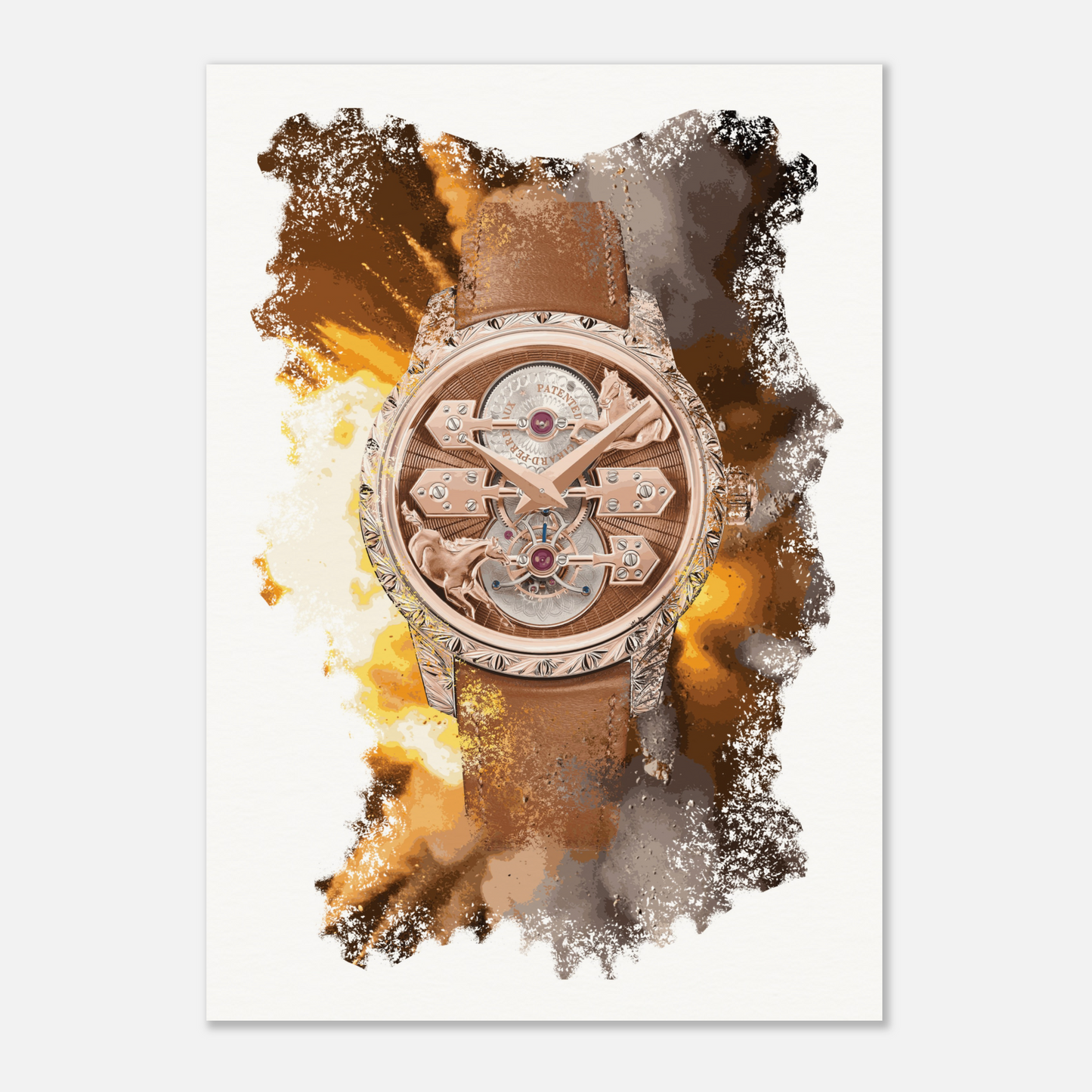 La Esmeralda Tourbillon “A Secret” Eternity Edition Ref. 99274-52-3423-5CC Watch Art Print Poster