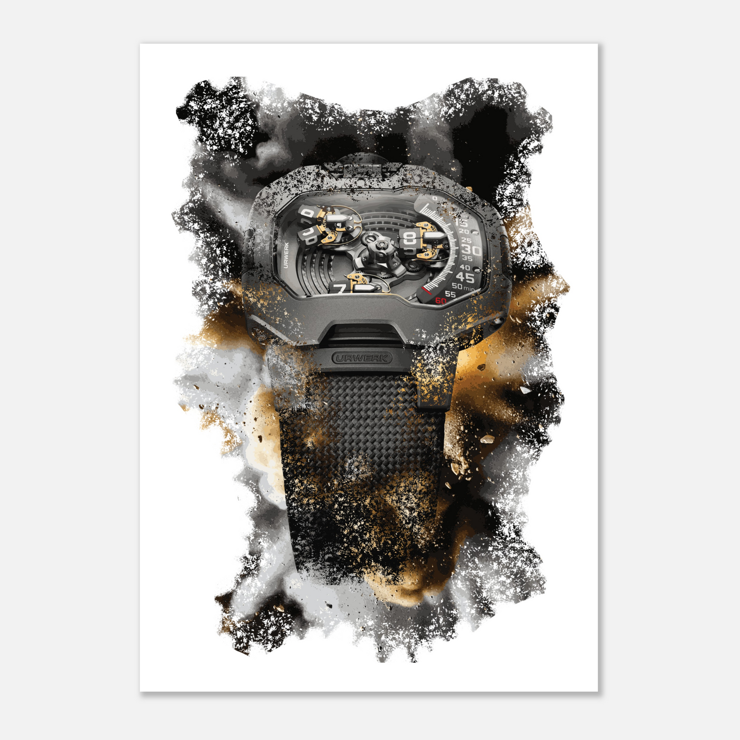 UR-120 AKA Spock Watch Art Print Poster
