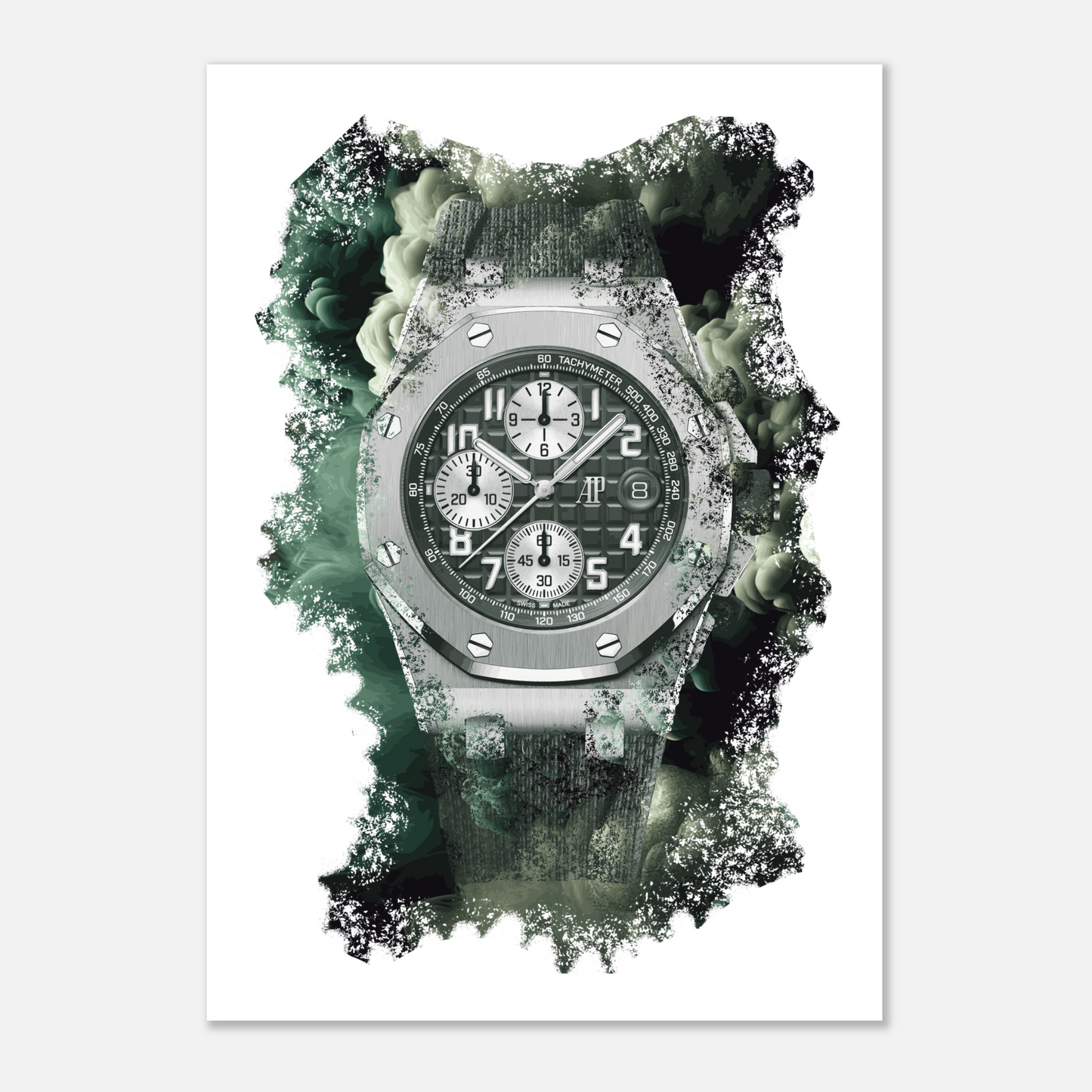 Royal Oak Offshore Selfwinding Chronograph Ref. 26238TI.OO.A056CA.01 Watch Art Print Poster