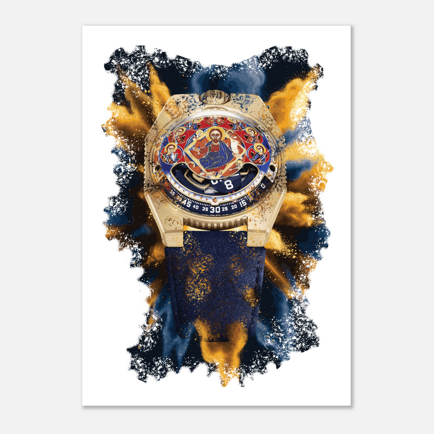 UR-100V Time and Culture III Watch Art Print Poster