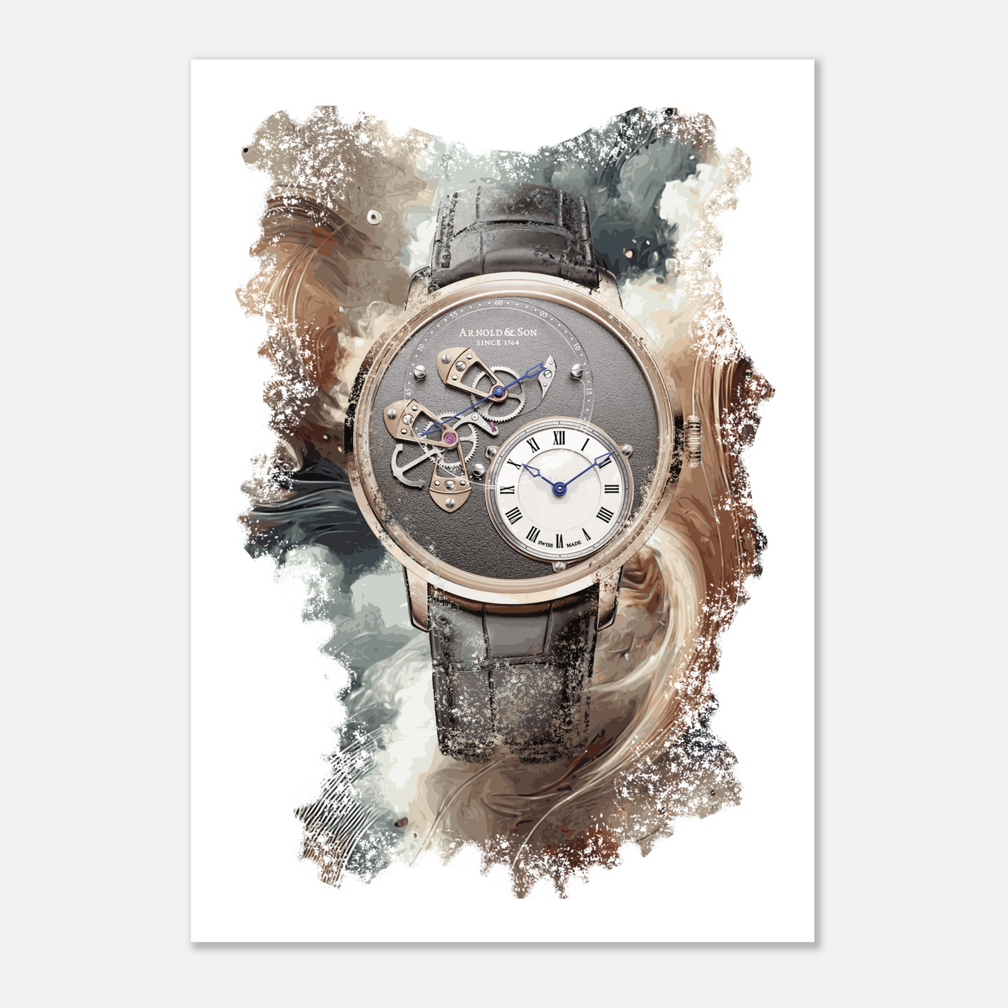 DSTB Gold Ref. 1ATAR.S010A.C120A Watch Art Print Poster