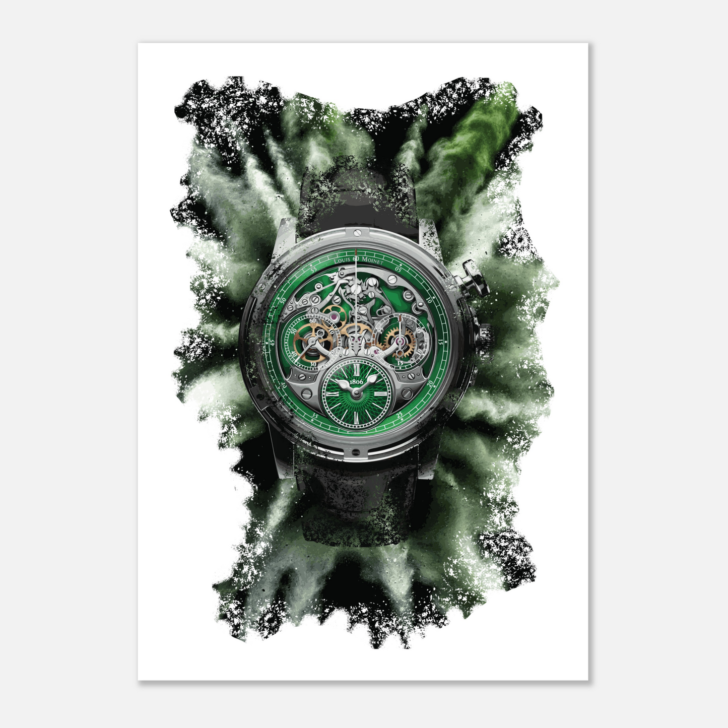 Memoris Ref. LM-54.70.35 Watch Art Print Poster