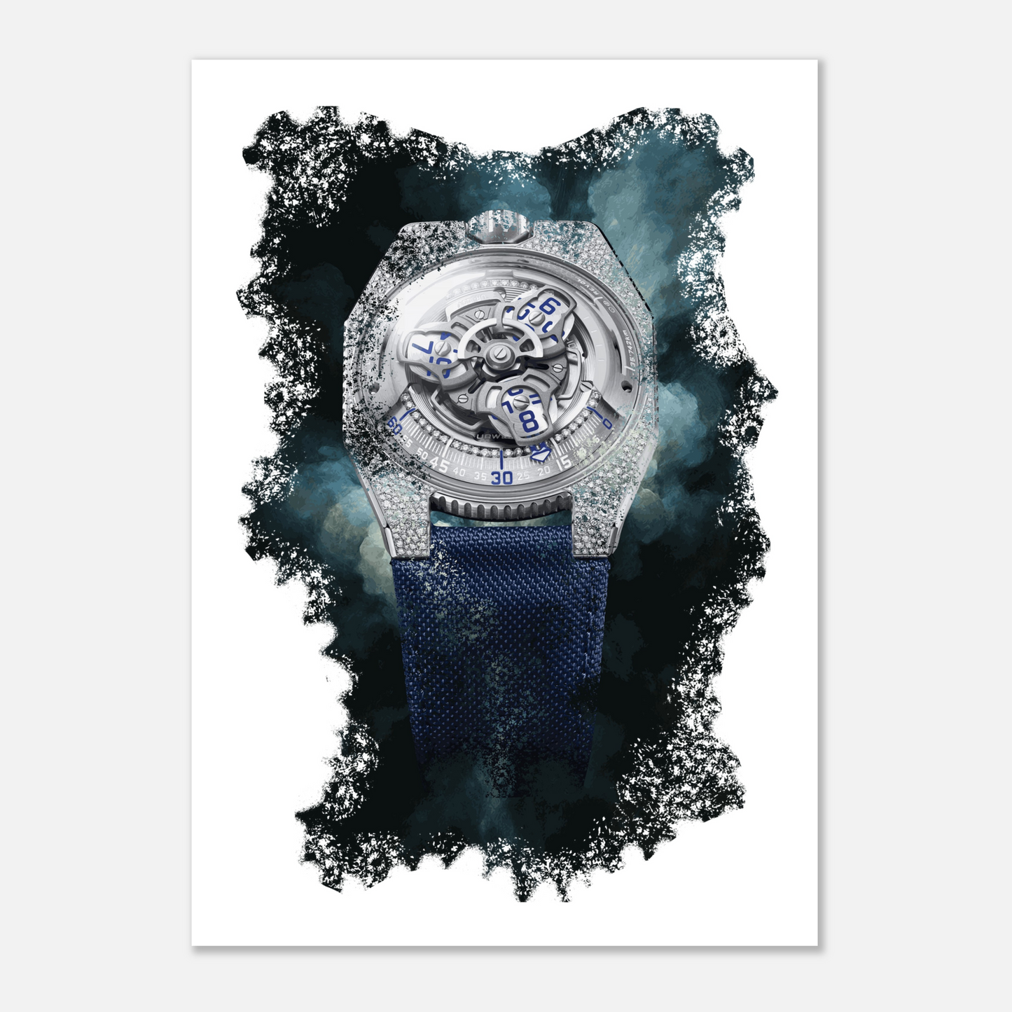 UR-100V Stardust Watch Art Print Poter