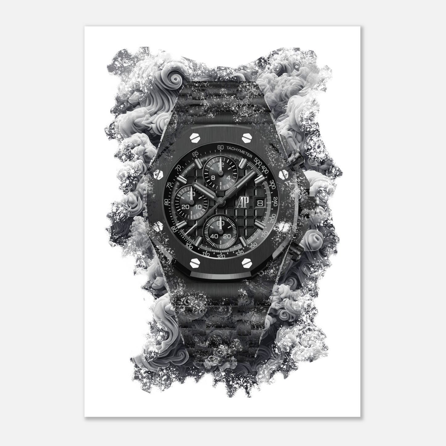 Royal Oak Offshore Selfwinding Chronograph Ref. 26238CE.OO.1300CE.02 Watch Art Print Poster